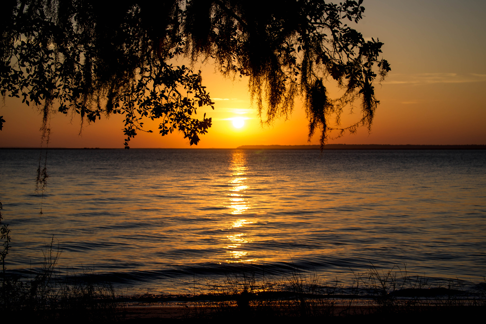 Sony 70-300mm F4.5-5.6 G SSM sample photo. Jekyll island sunset photography