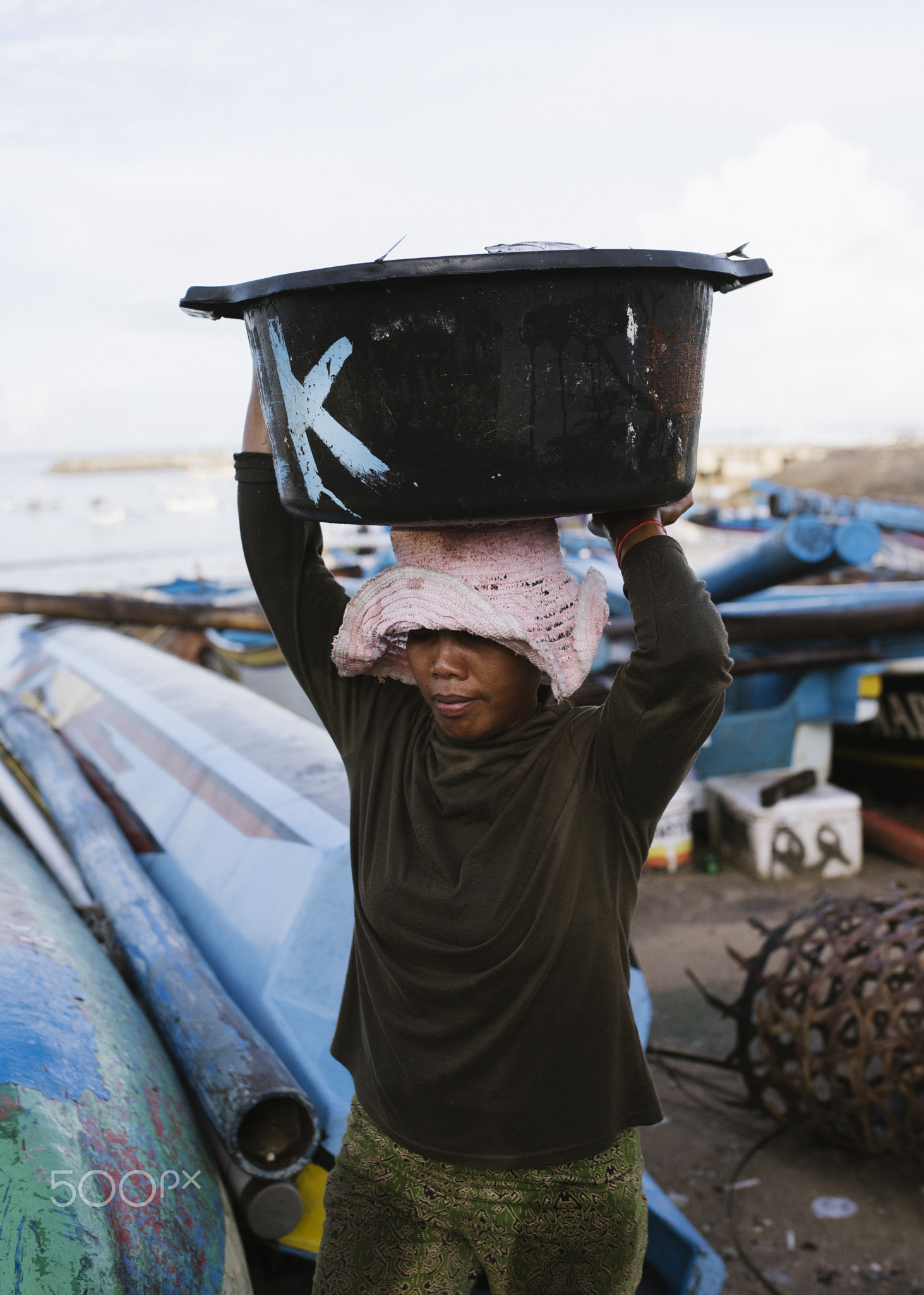 Balinese Fish Market Girl