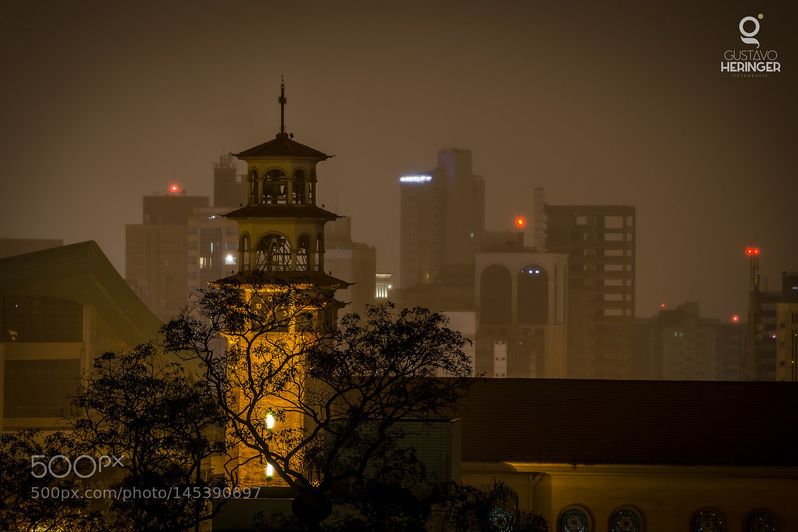 Nikon D610 sample photo. Church tower in night photography