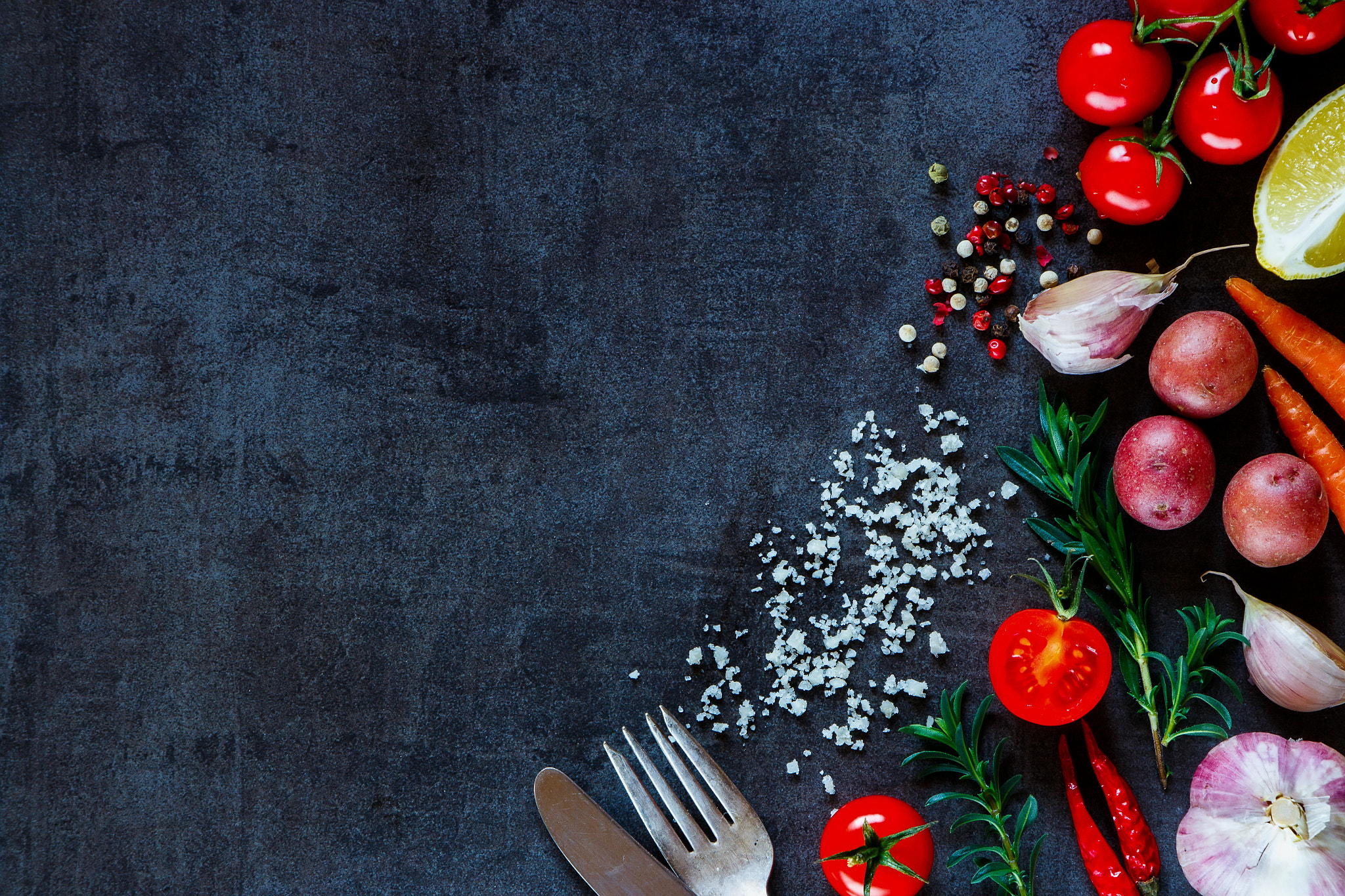 Organic vegetables for cooking