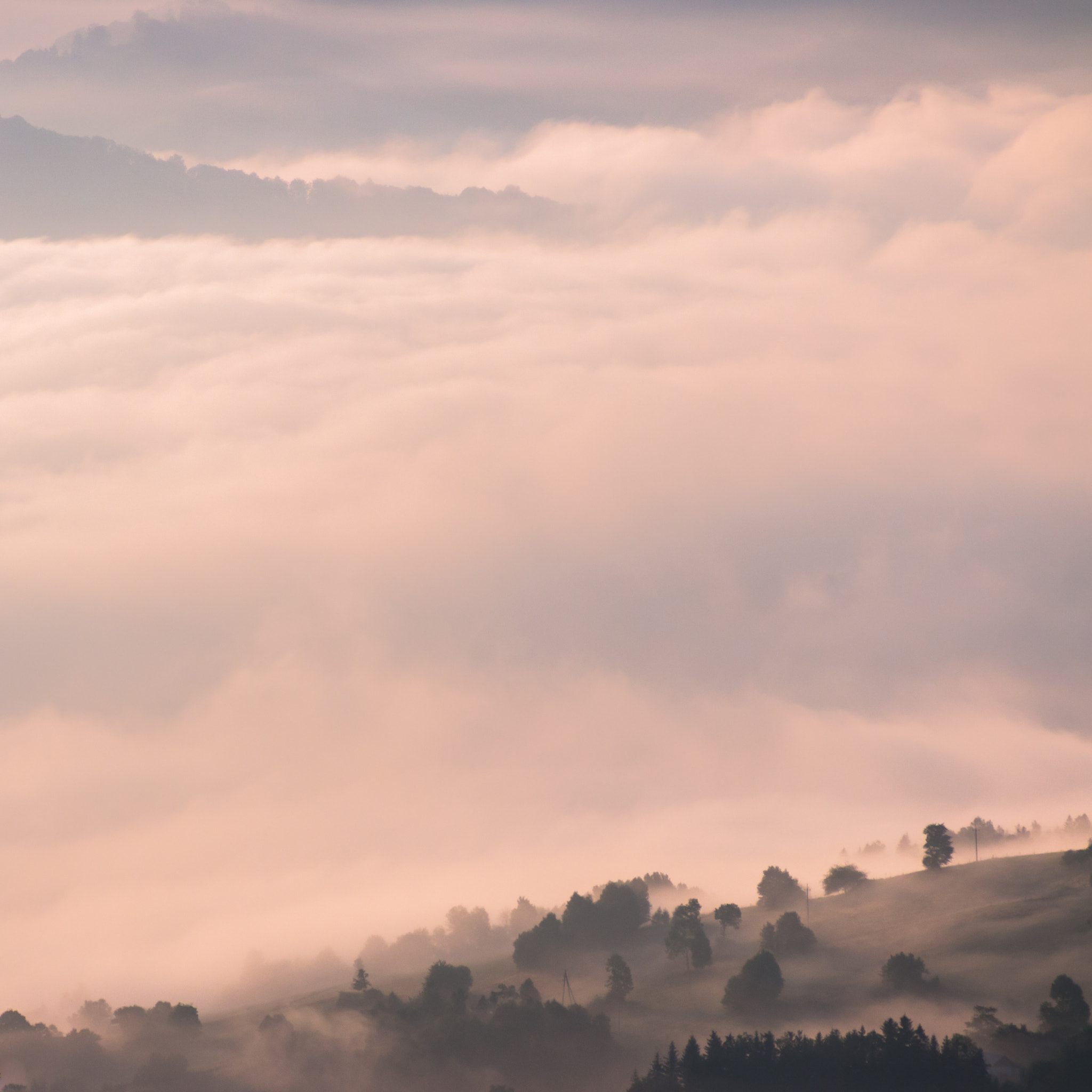 Canon EF 70-210mm f/3.5-4.5 USM sample photo. Sunrise in beskid sądecki (poland) photography