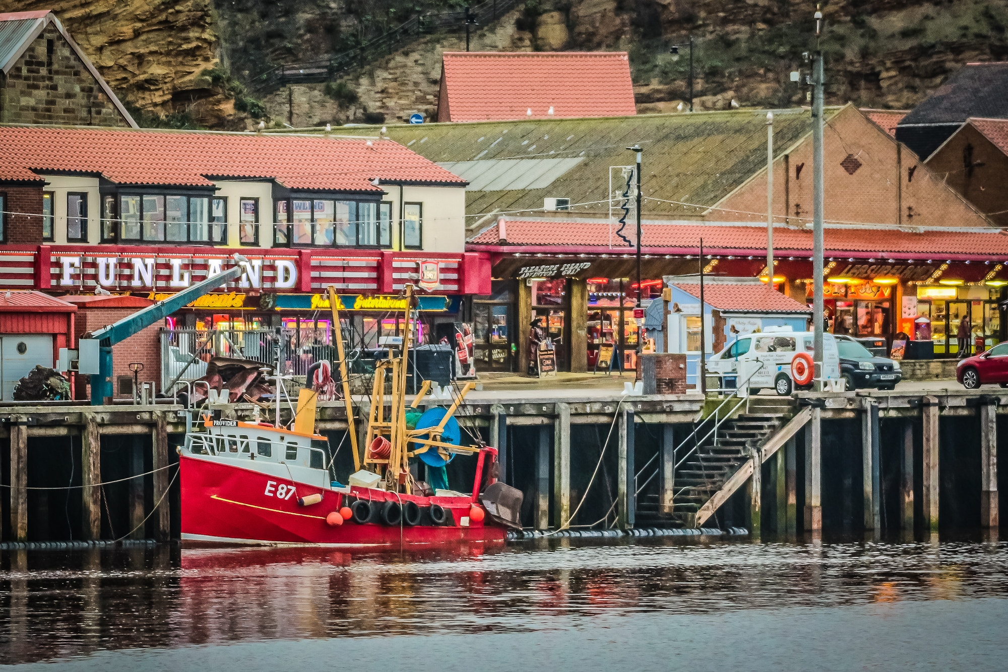 Tamron SP 35mm F1.8 Di VC USD sample photo. Whitby fishing boat photography