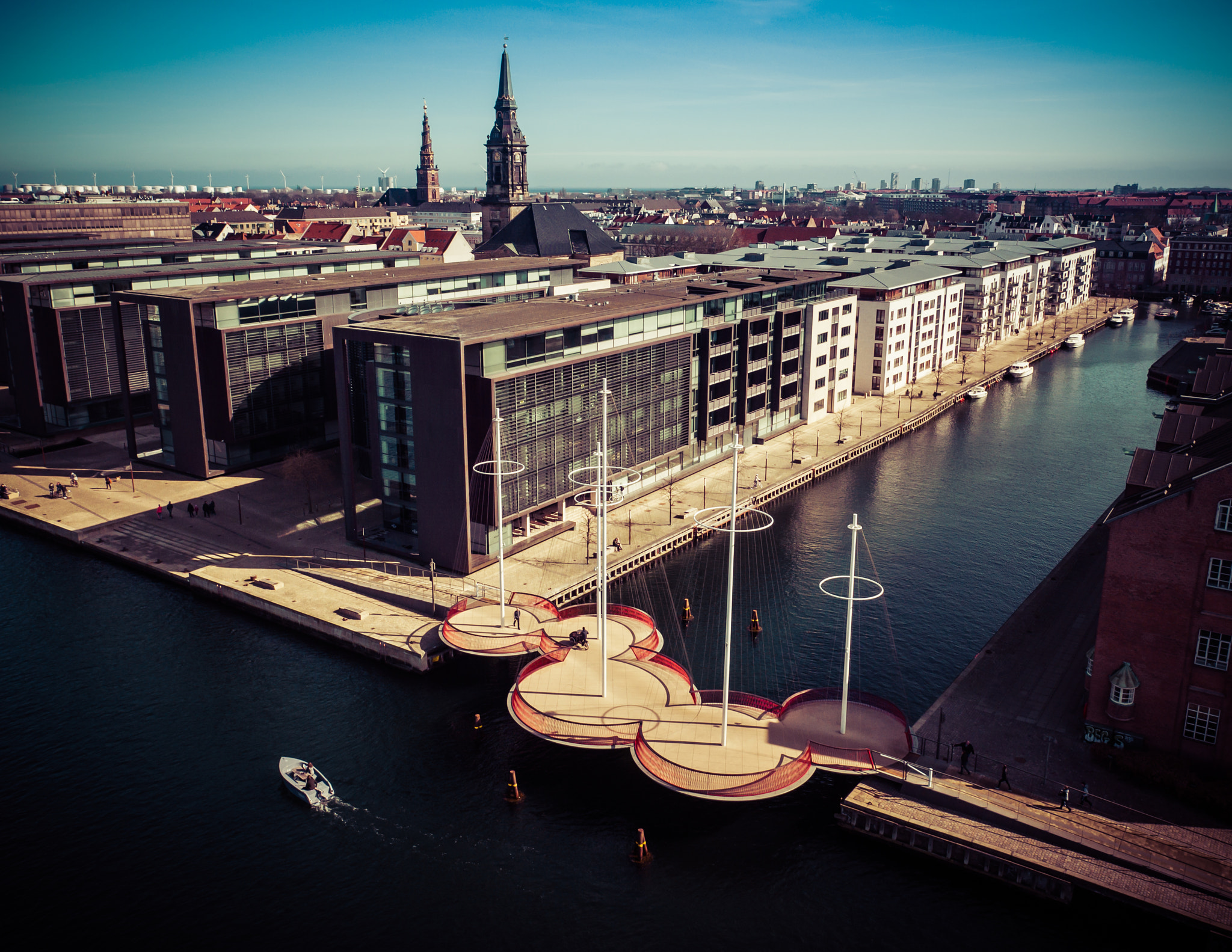 DJI FC550 + OLYMPUS M.12mm F2.0 sample photo. Circle bridges - copenhagen photography