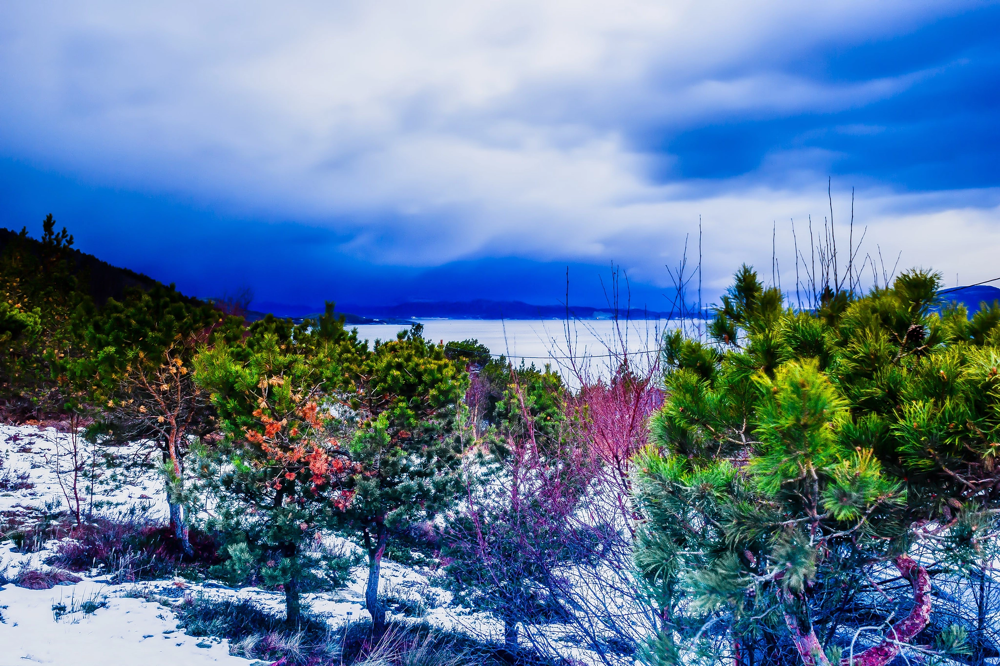 Canon EOS 60D + Canon EF 24mm F2.8 sample photo. View from the cabin - norway. photography