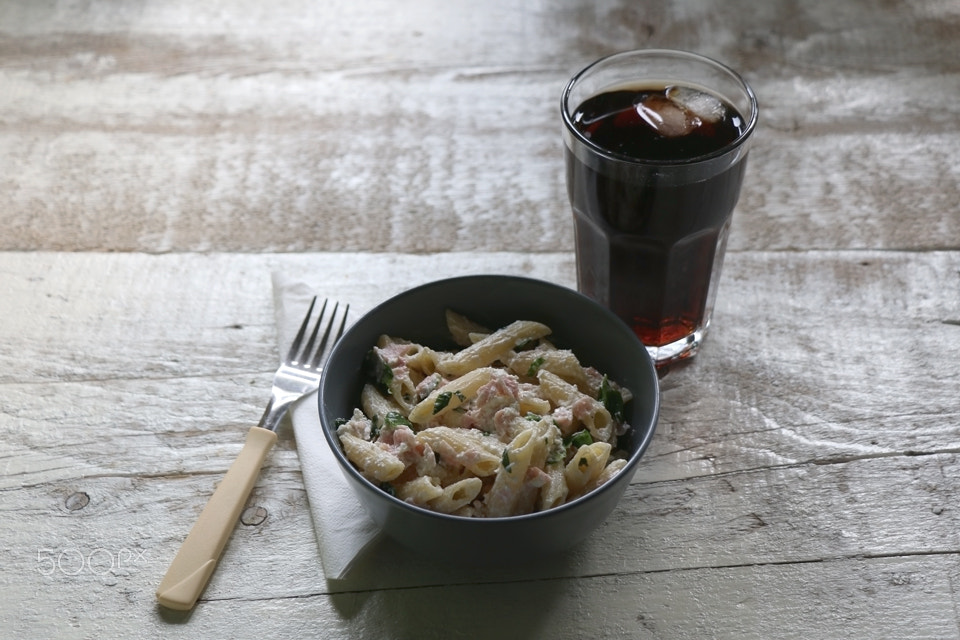 Pasta with Ham and Feta