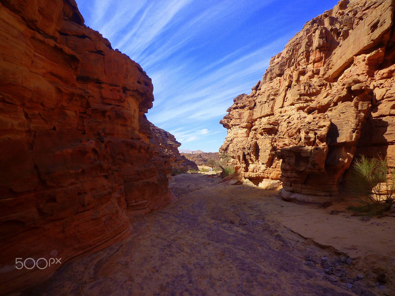 Panasonic DMC-FX550 sample photo. Colored canyon sinai photography