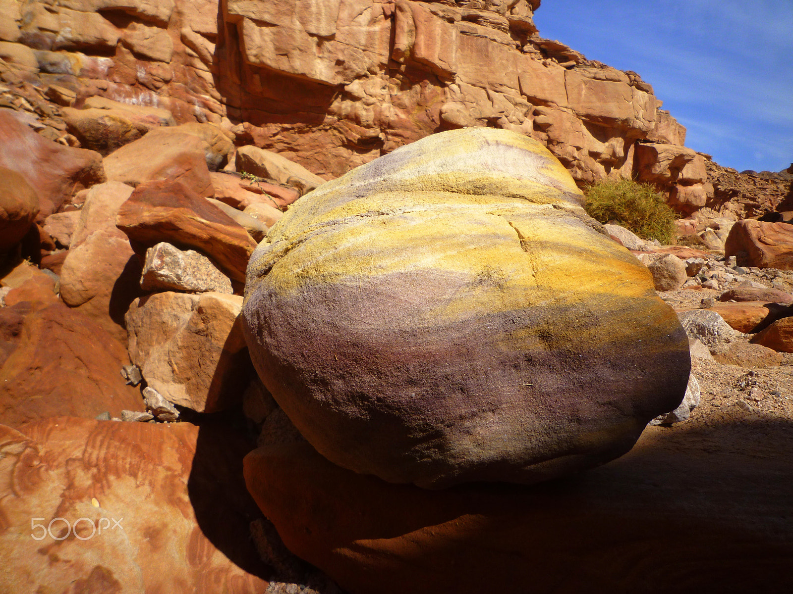 Panasonic DMC-FX550 sample photo. Colored canyon sinai photography