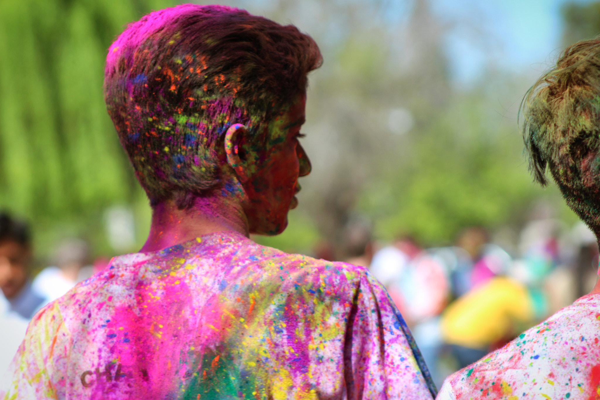 Canon EF75-300mm f/4-5.6 sample photo. Holi celebration - united states photography