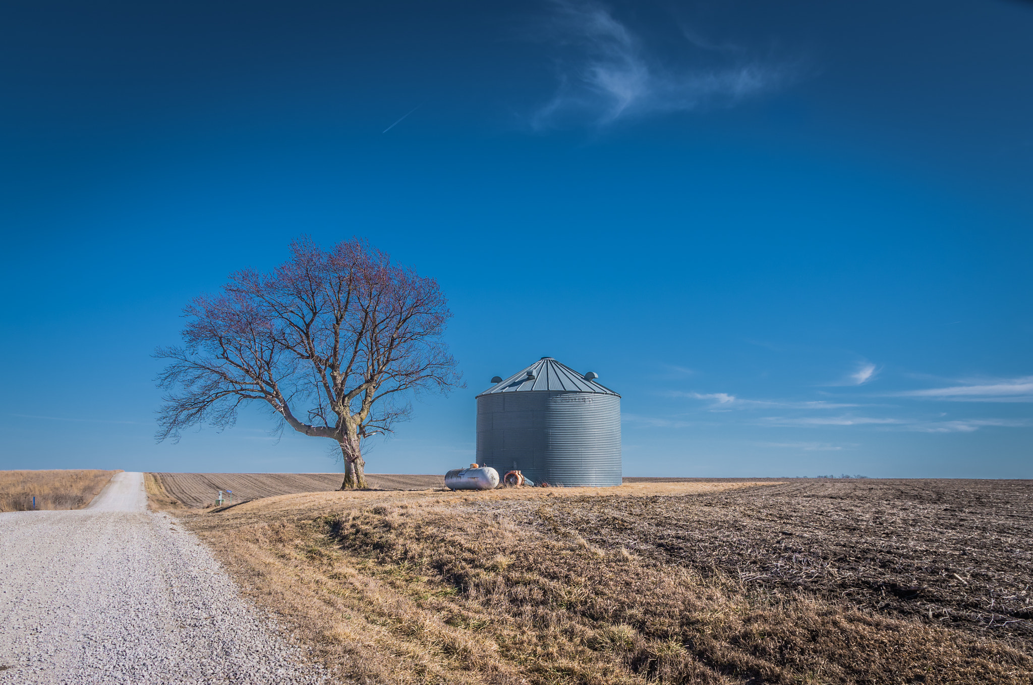 Pentax K-5 IIs sample photo. Rural iowa in march photography