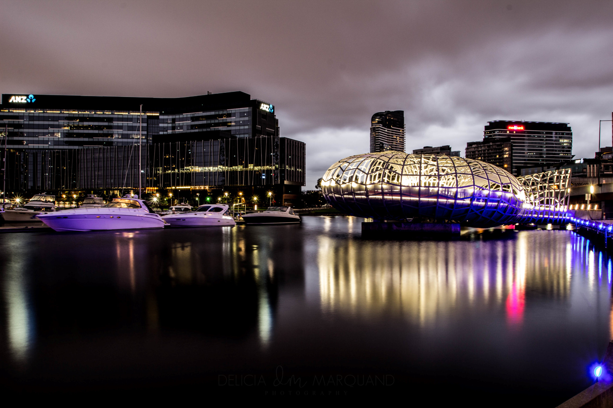 Canon EOS 600D (Rebel EOS T3i / EOS Kiss X5) + Sigma 18-125mm F3.8-5.6 DC OS HSM sample photo. Webb bridge, south wharf, melbourne photography