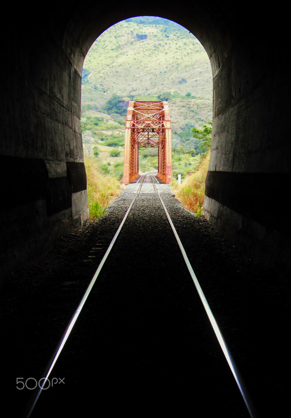 FujiFilm FinePix Z70 (FinePix Z71) sample photo. Bridge at the exit of the tunnel photography