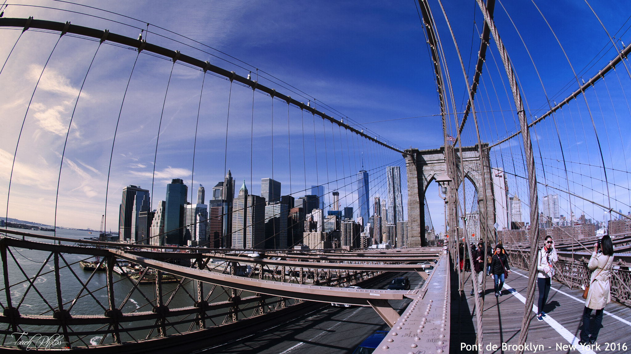 Nikon D3S + Sigma 10mm F2.8 EX DC HSM Diagonal Fisheye sample photo. Pont de brooklyn ! photography