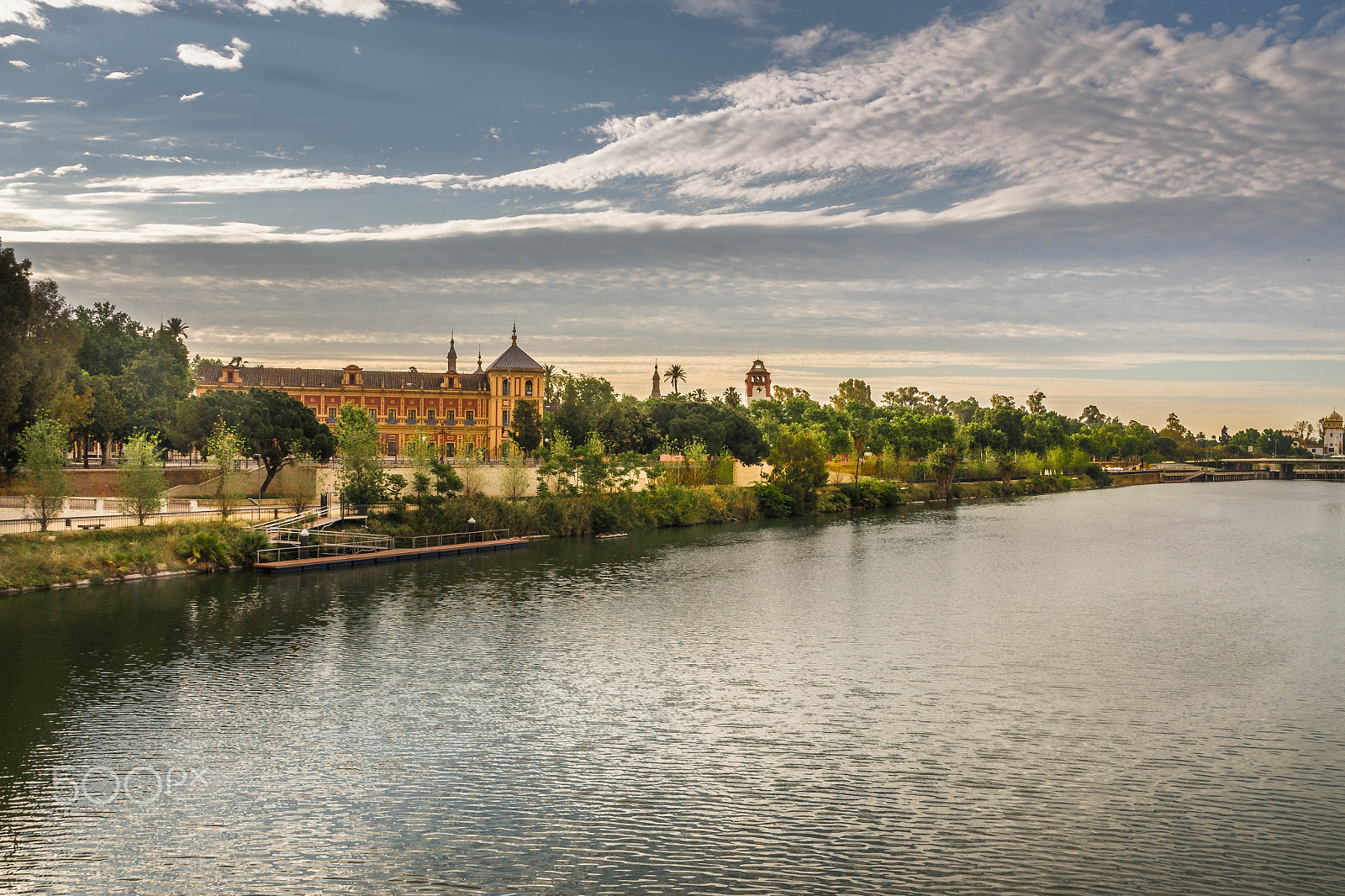 Sigma DC 18-125mm F4-5,6 D sample photo. Palace san telmo and river quadalquivir in seville photography