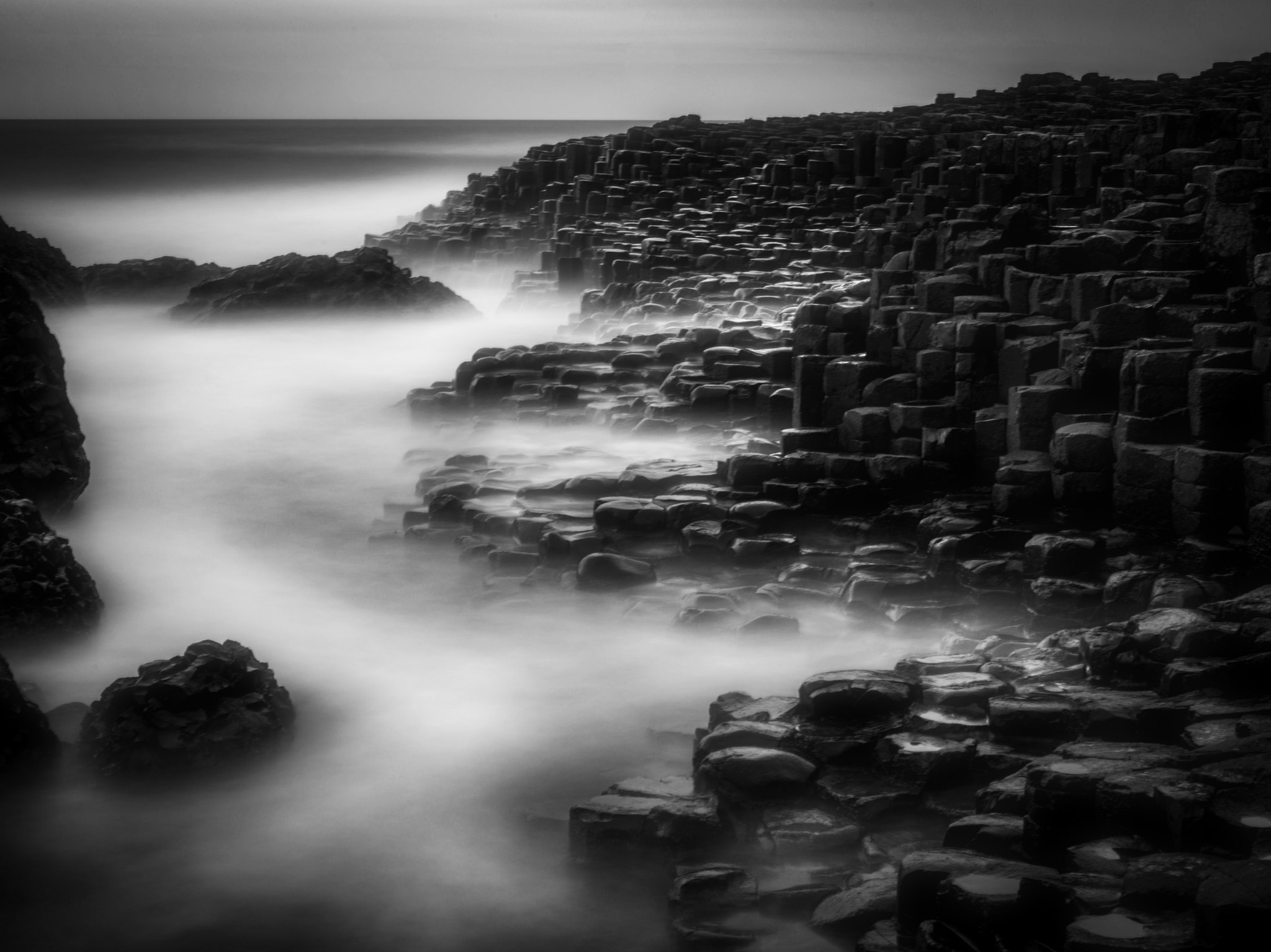 Hasselblad H5D + HC 80 sample photo. Darkness over giant's causeway photography