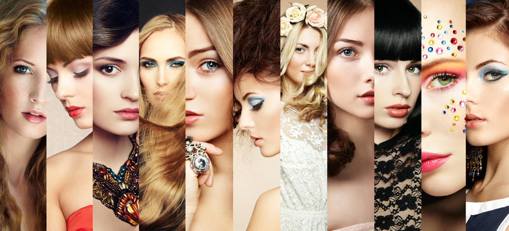 Beauty collage. Faces of women by Oleg Gekman on 500px.com