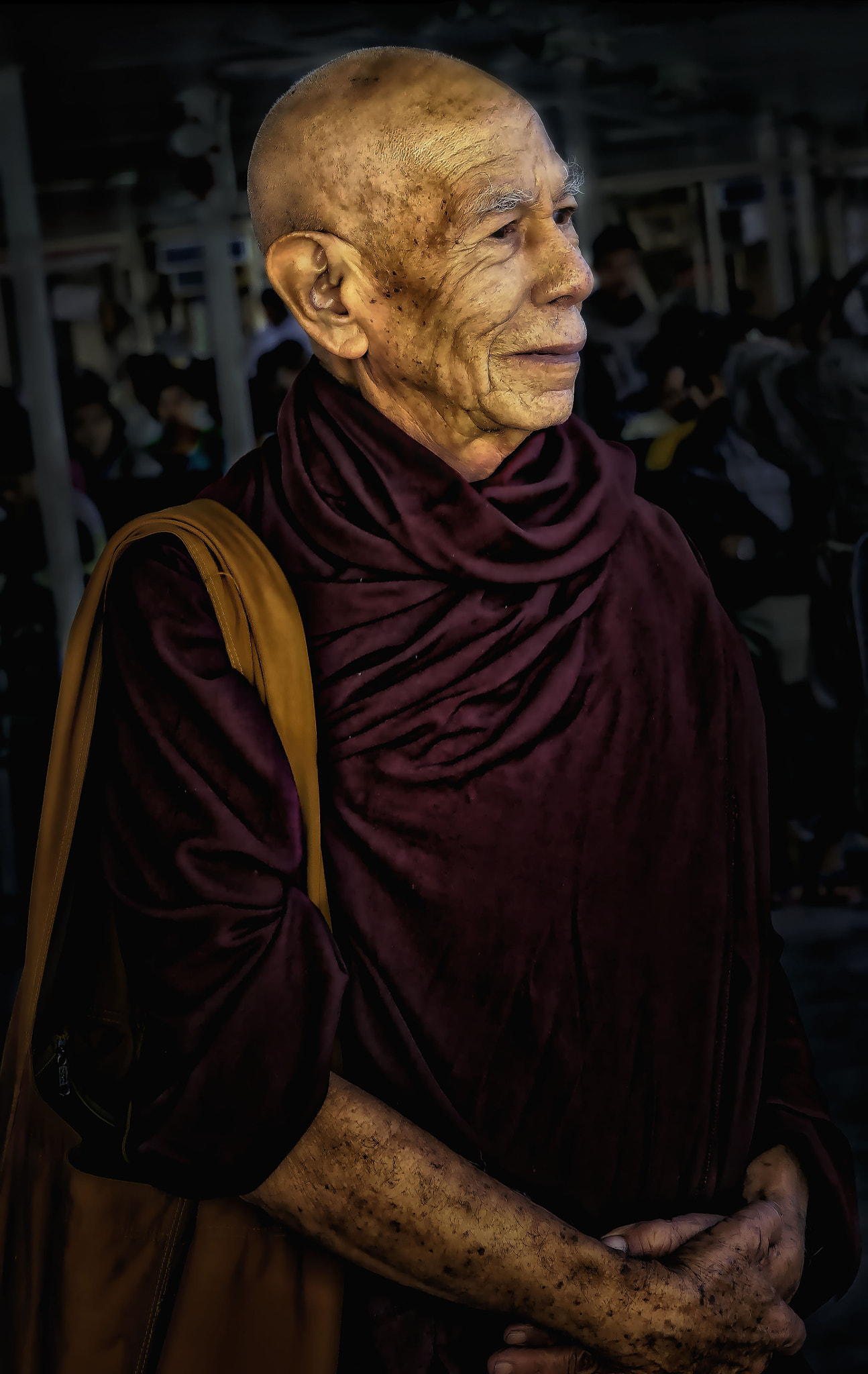 Nikon D4 sample photo. Elder monk photography