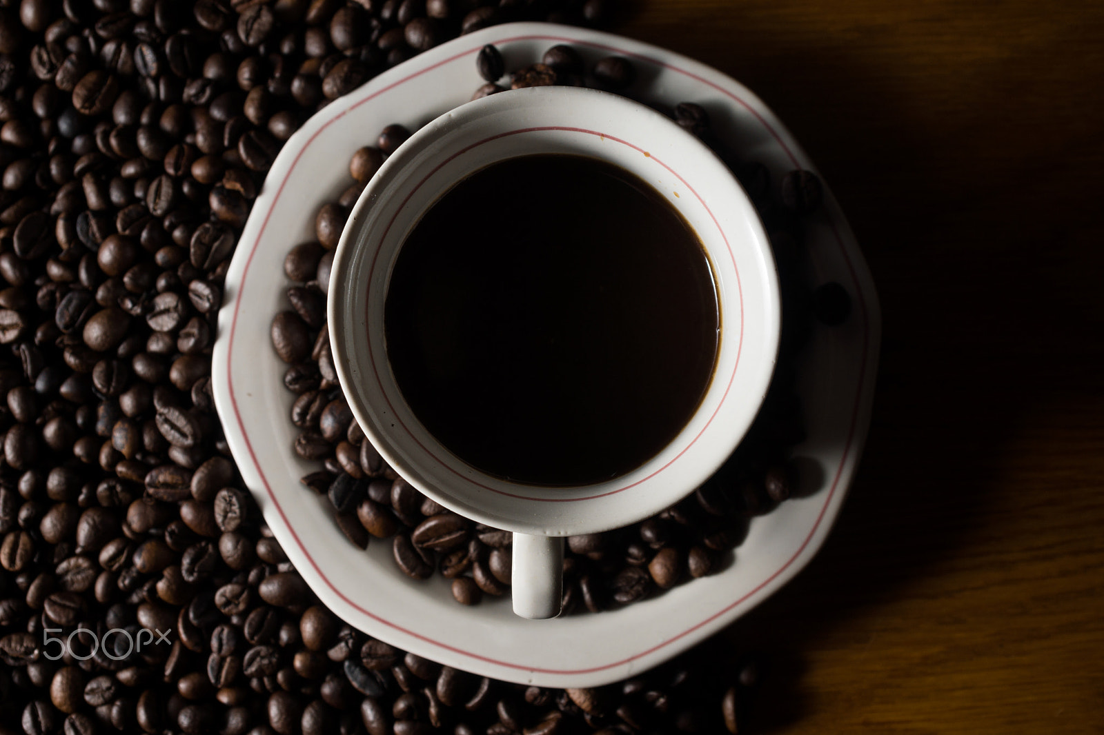 Sony SLT-A77 + Minolta AF 28-85mm F3.5-4.5 sample photo. Coffe beans and cup. photography