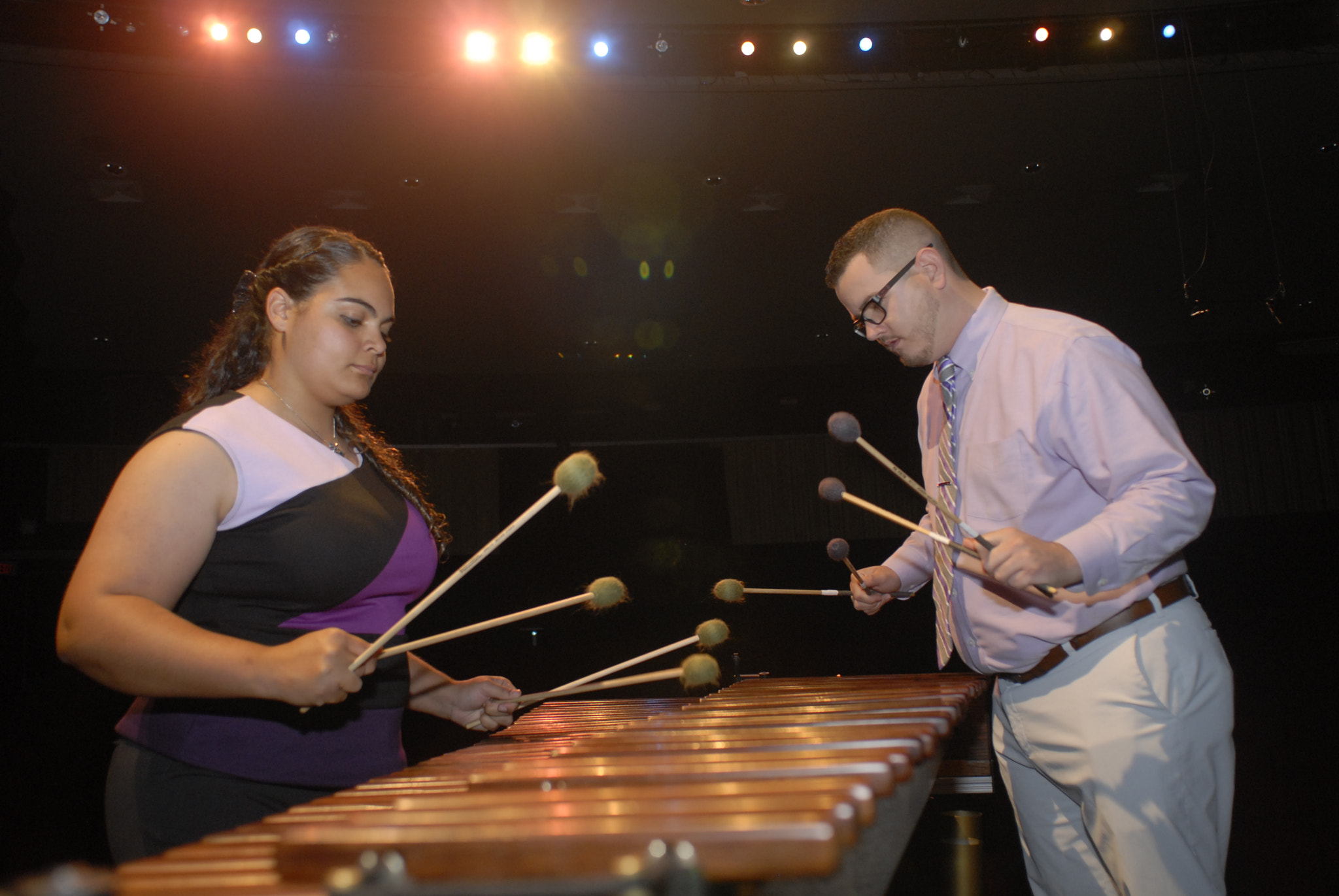 Nikon D200 + AF Nikkor 20mm f/2.8 sample photo. Fau percussion recital photography