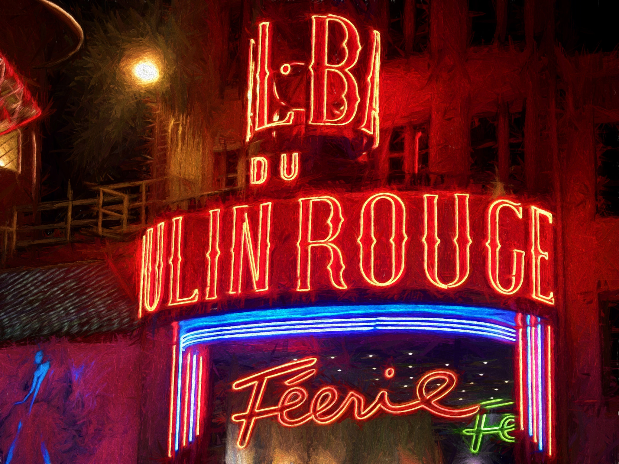 Kodak EASYSHARE C180 DIGITAL CAMERA sample photo. Moulin rouge photography