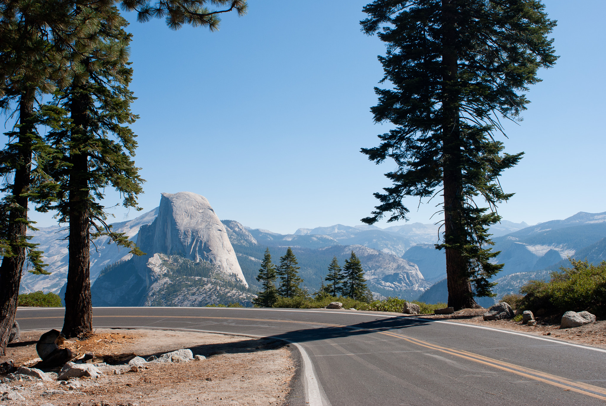 Nikon D80 + Nikon AF Nikkor 24mm F2.8D sample photo. Half dome - yosemite national park photography