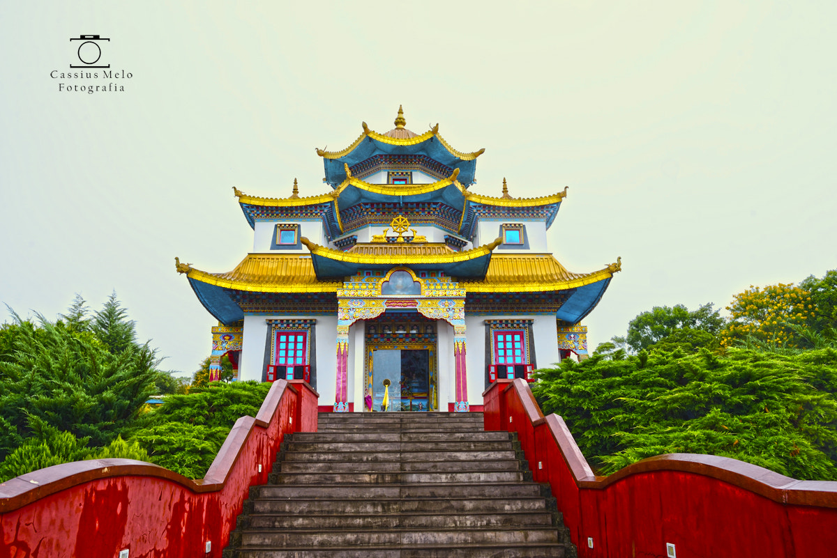 Nikon D610 + PC Micro-Nikkor 85mm f/2.8D sample photo. Budhist temple photography