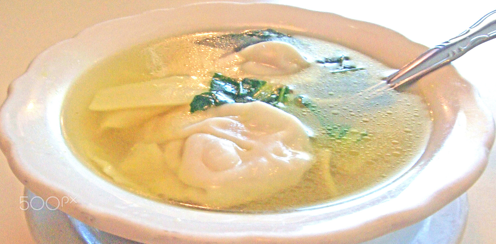 Fujifilm FinePix F50SE sample photo. Wonton soup photography