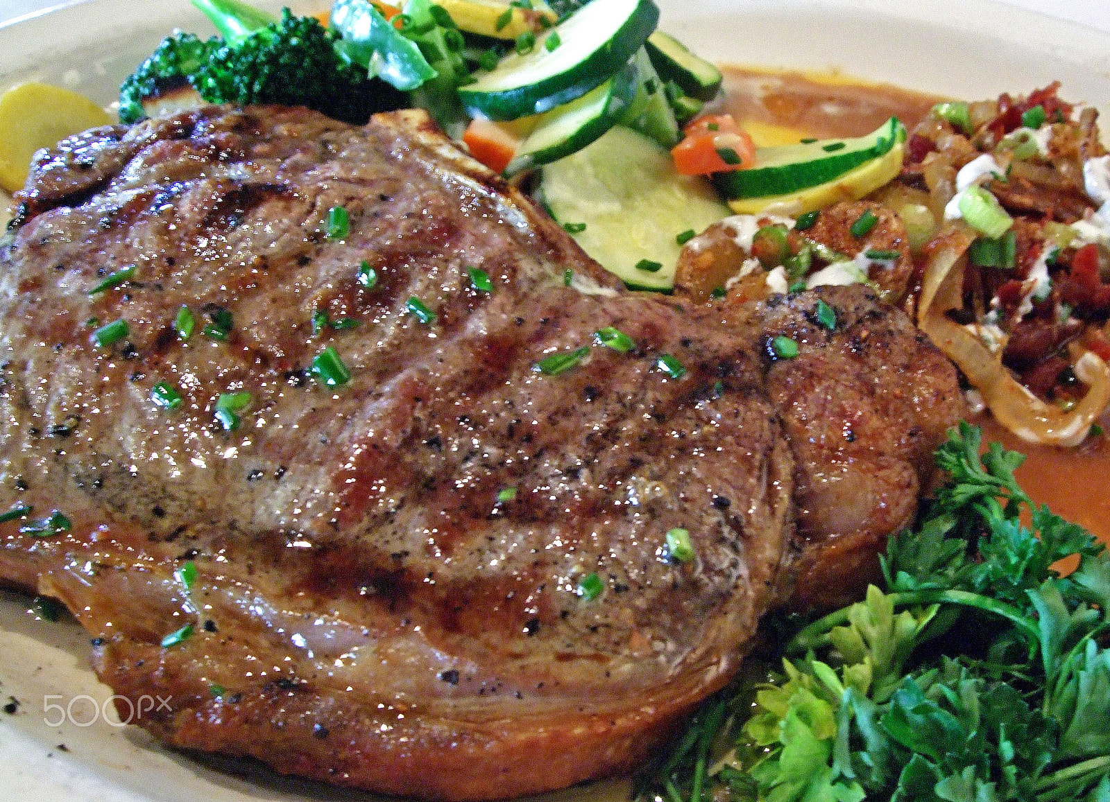 Fujifilm FinePix F50SE sample photo. Delmonico steak photography