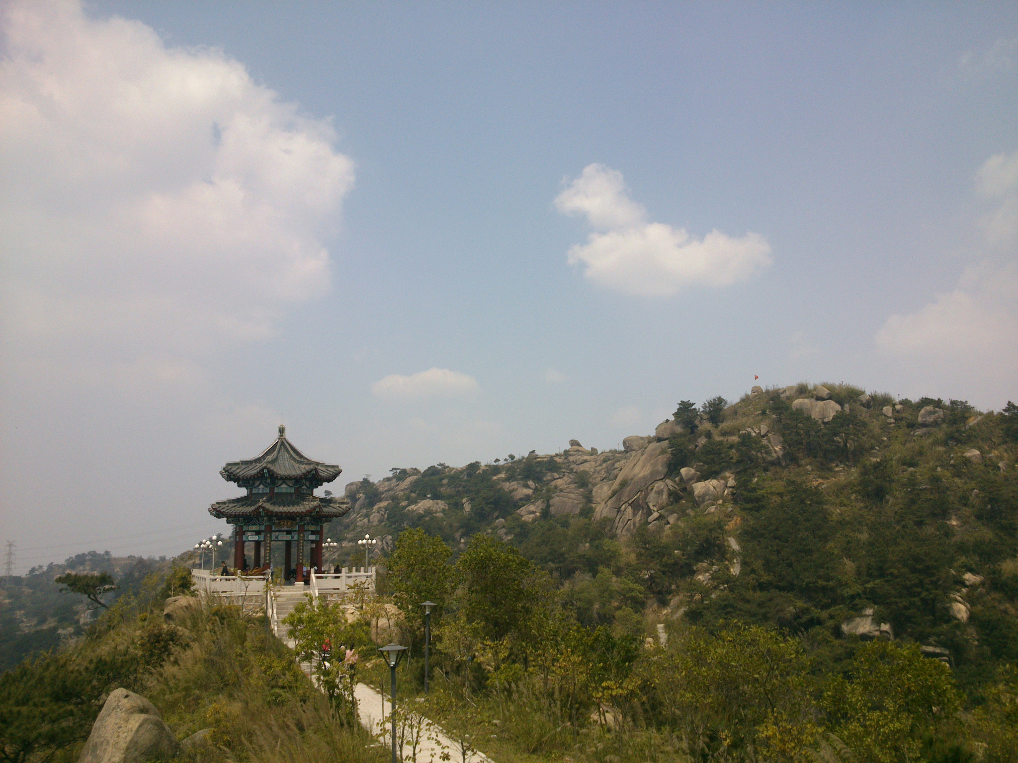 Sony Xperia P sample photo. Sky and mountain and pavilion . photography