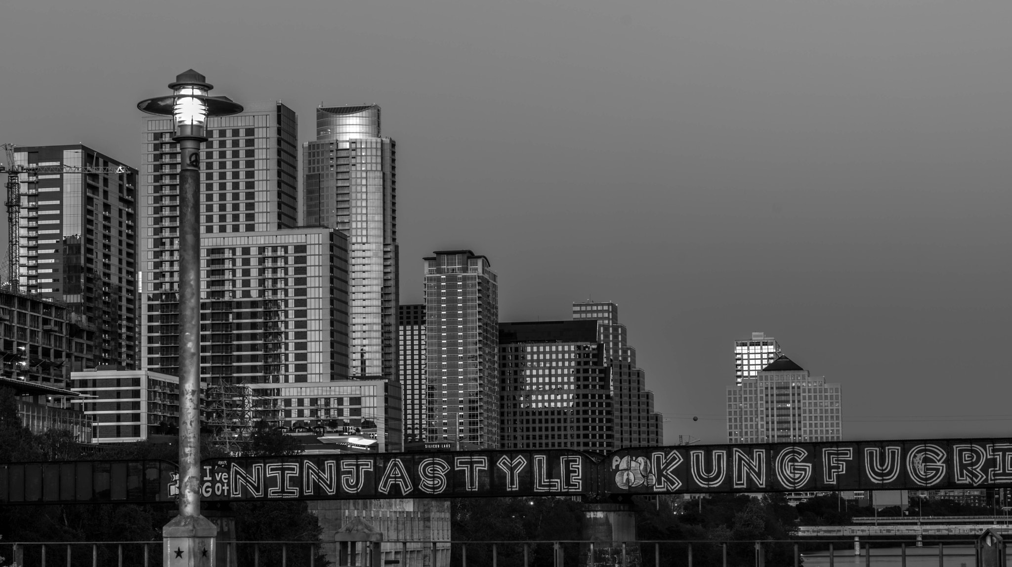 Nikon D5300 + Sigma 50mm F1.4 DG HSM Art sample photo. Austin skyline photography