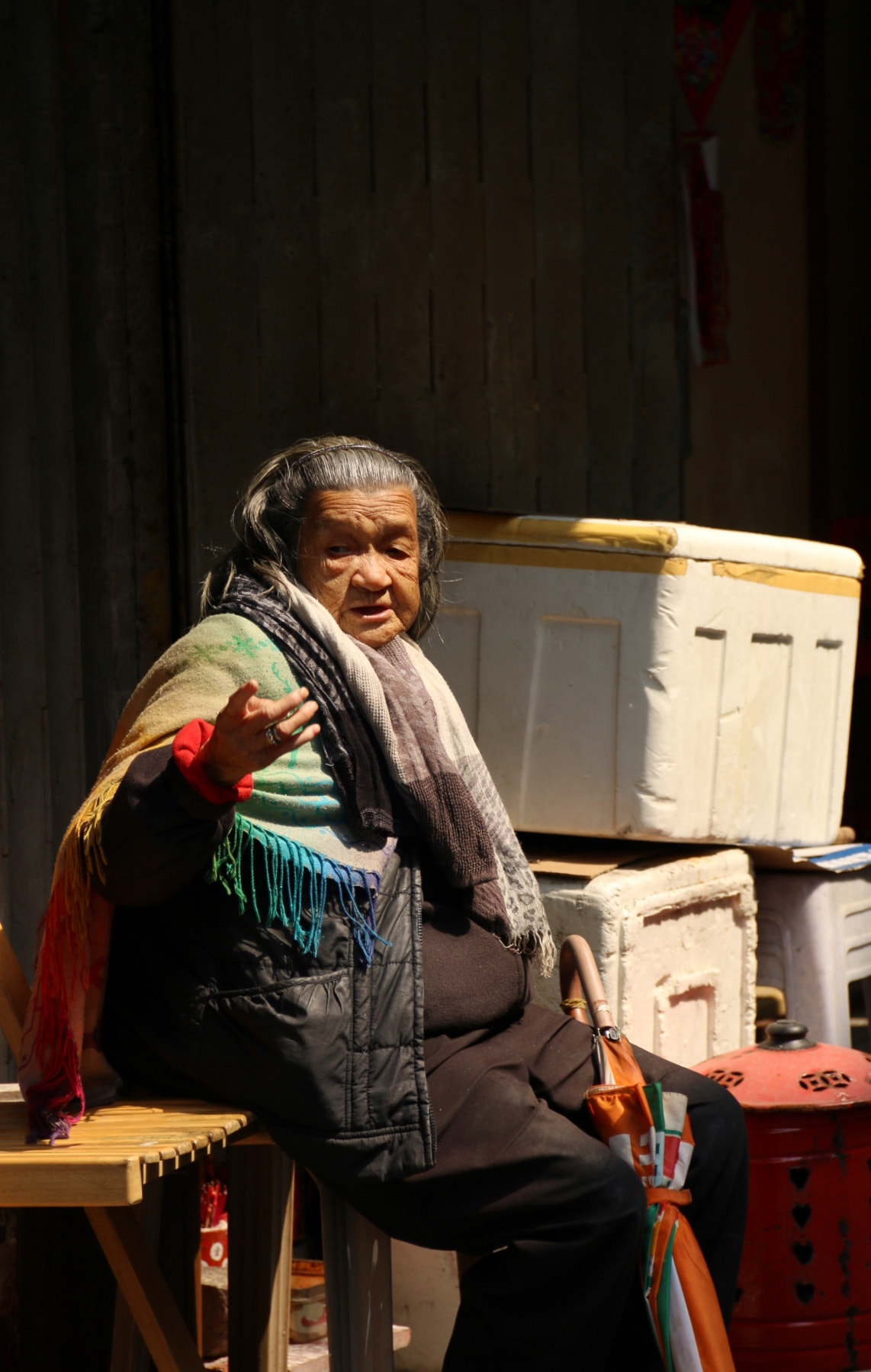Canon EF-S 18-135mm F3.5-5.6 IS sample photo. Old lady photography