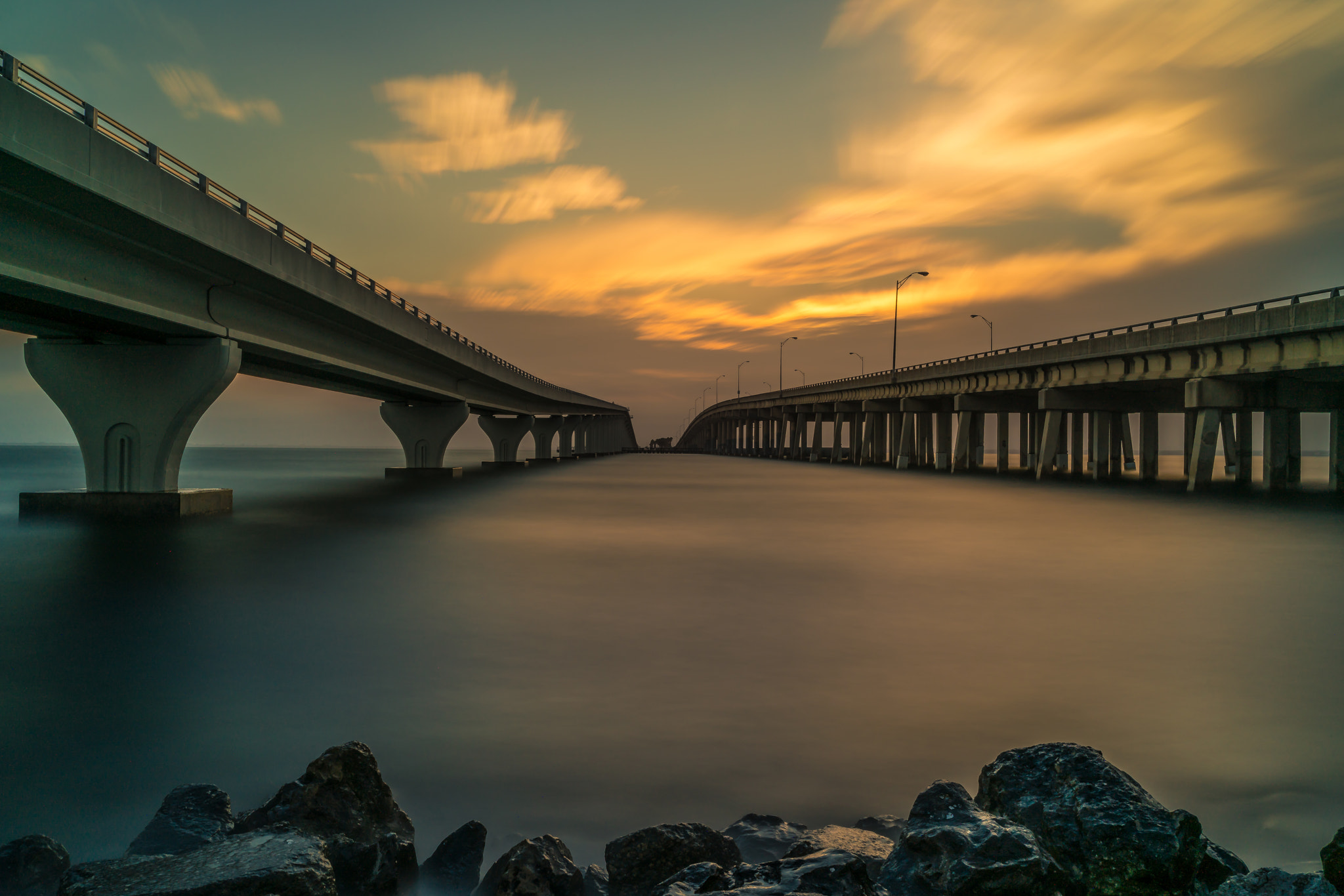E 35mm F2 sample photo. Bridge sunset!!! photography