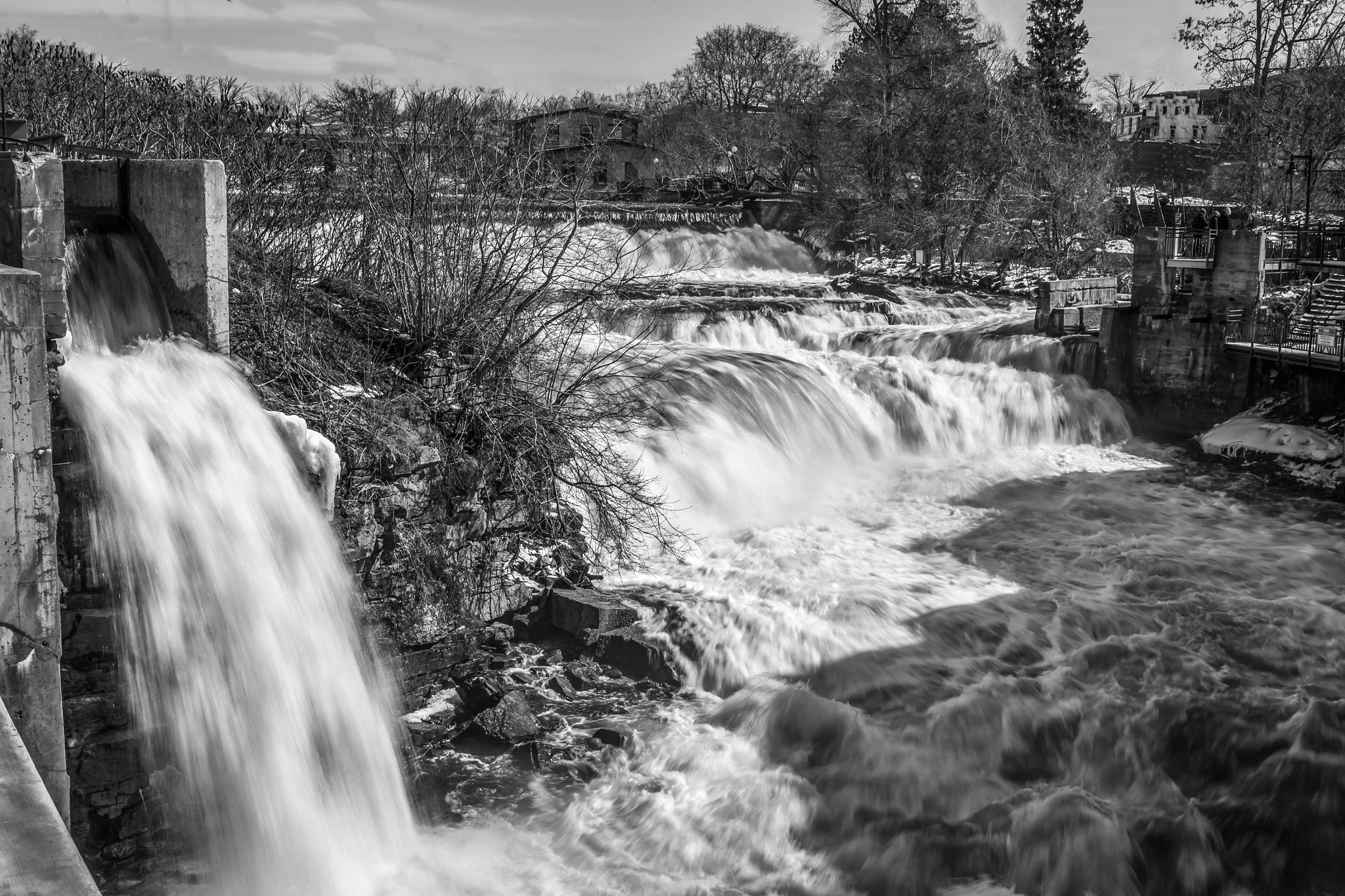 Canon EF 24-70mm F4L IS USM sample photo. Almonte waterfall photography