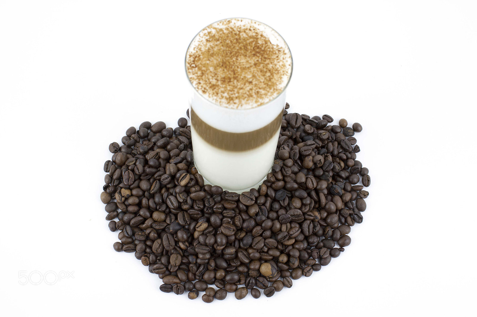 Canon EF-S 18-55mm F3.5-5.6 III sample photo. Coffee in three colors and roasted coffee beans photography