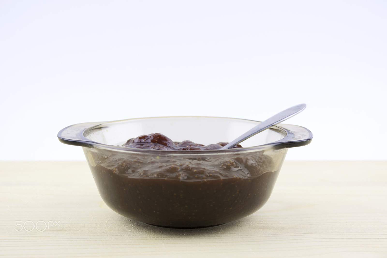 Canon EF-S 18-55mm F3.5-5.6 III sample photo. Jam bowl with spoon photography
