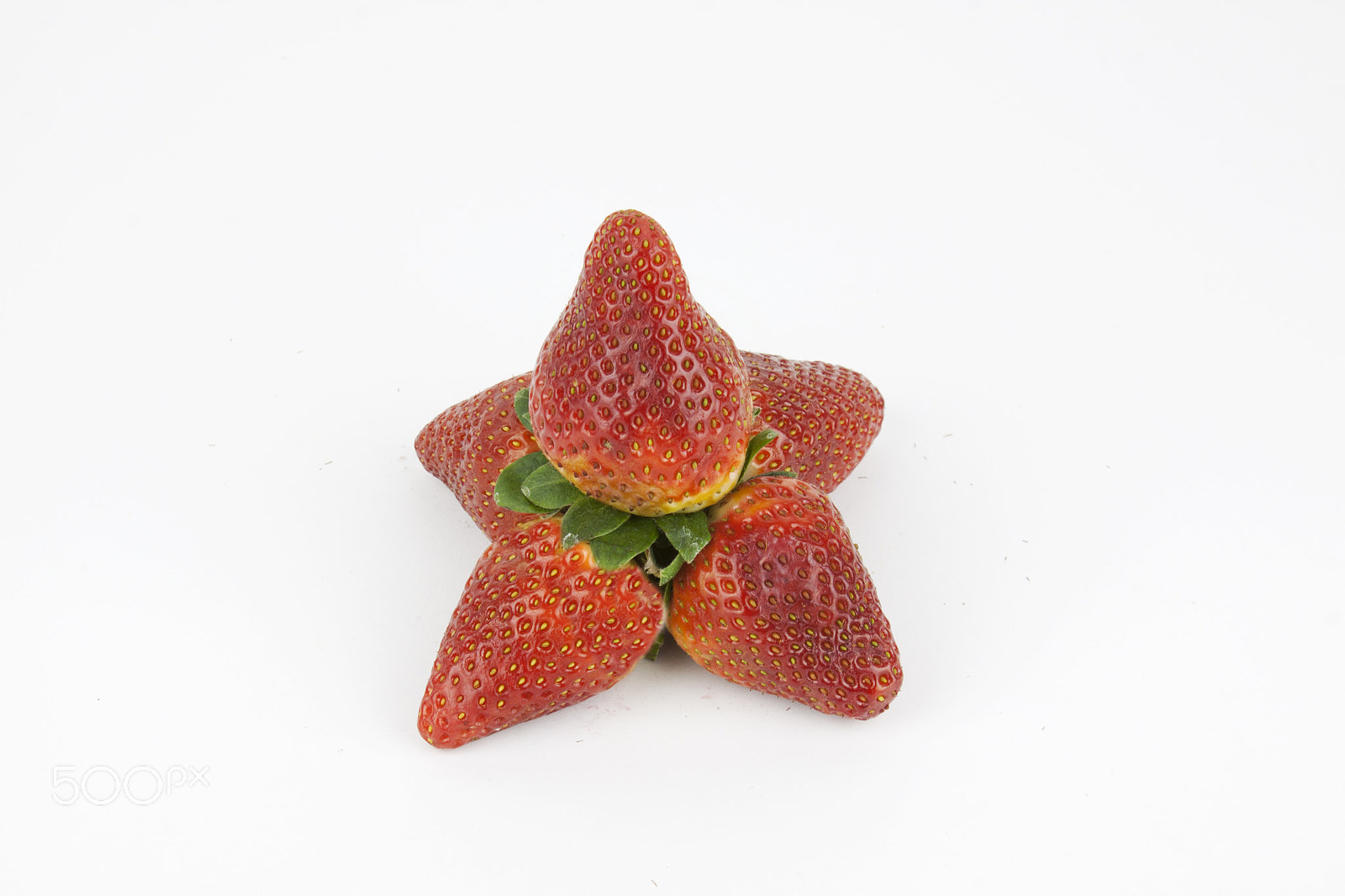 Canon EF-S 18-55mm F3.5-5.6 III sample photo. Strawberries arrangement isolated on white photography