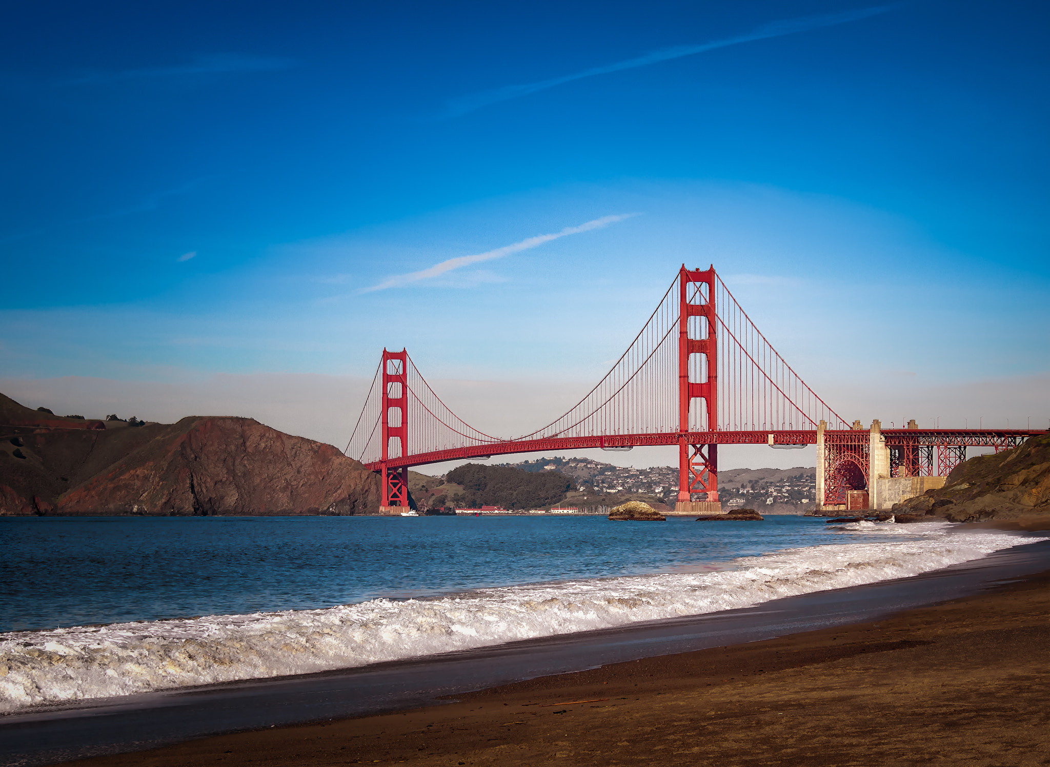 Olympus PEN E-PL1 sample photo. Baker beach view sf photography