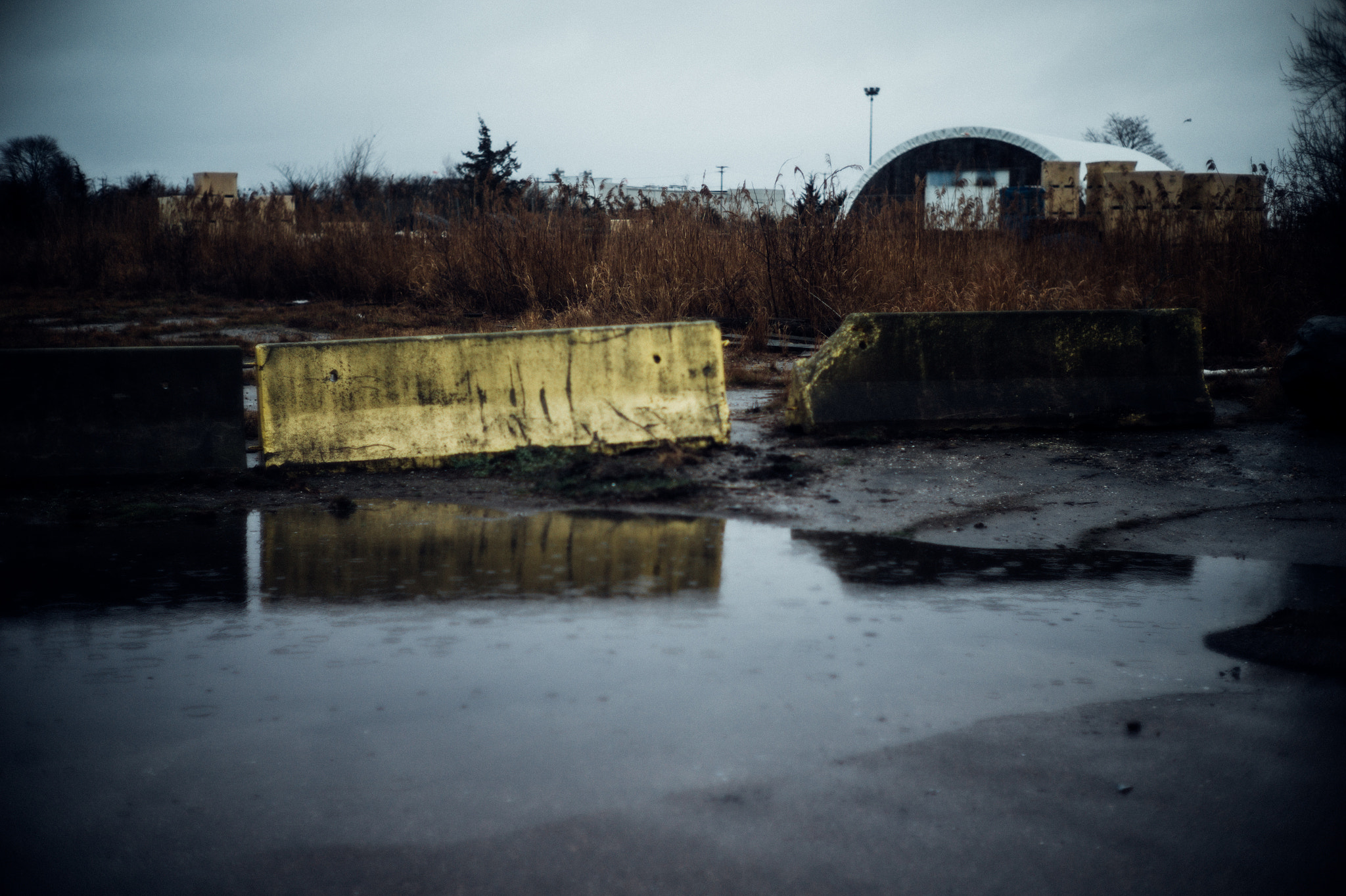 Leica M9 + Noctilux-M 50mm f/1 sample photo. Yellow barrier photography