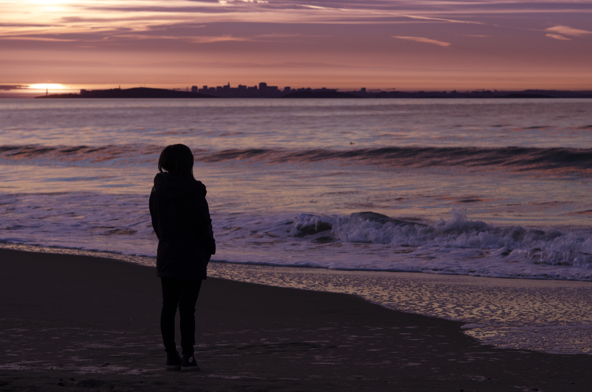 Nikon D7000 + AF Nikkor 85mm f/1.8 sample photo. Sunrise in san francisco photography