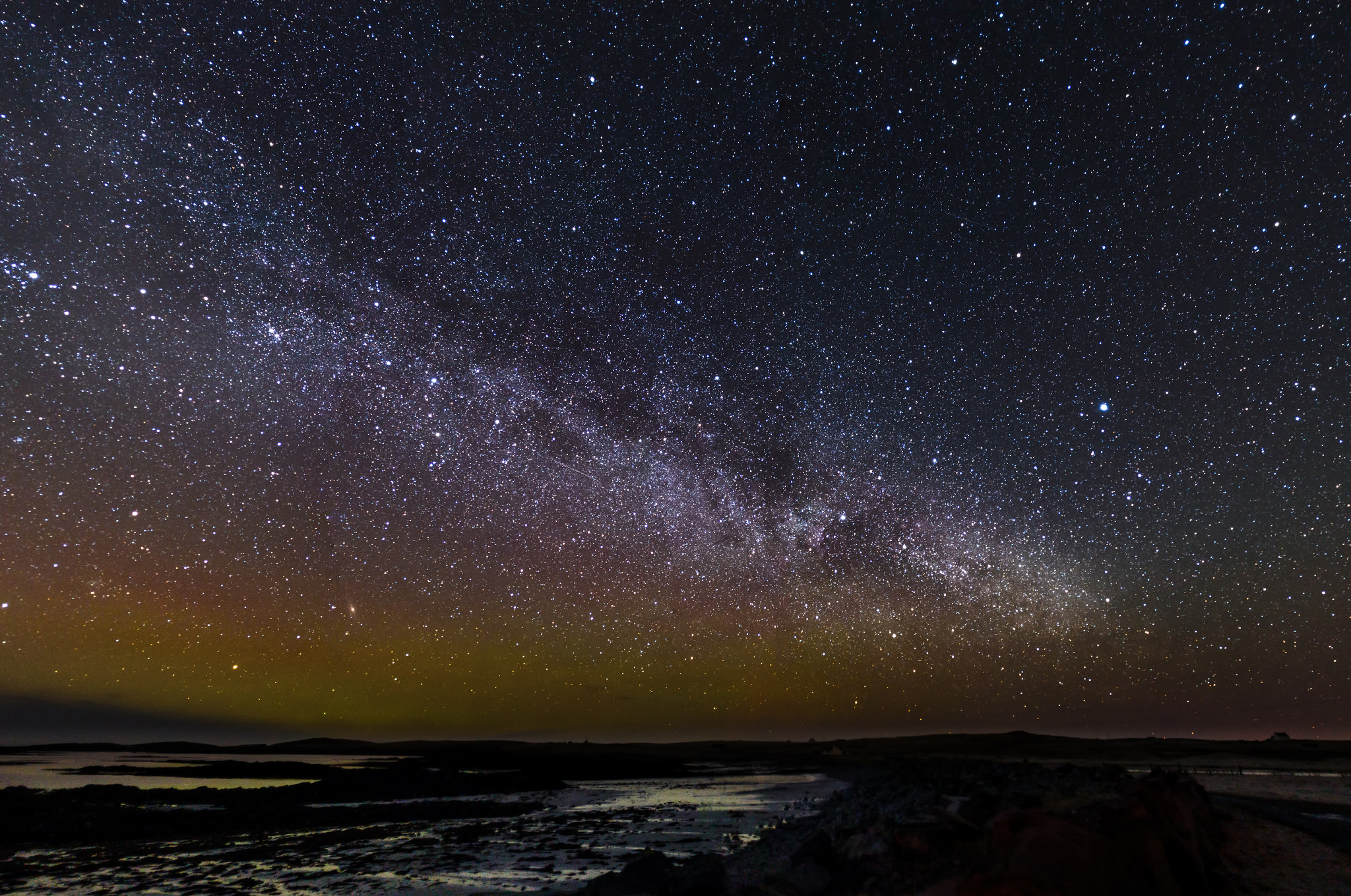 Canon EOS-1D X + Sigma 24mm F1.4 DG HSM Art sample photo. Milky way and the northern lights photography