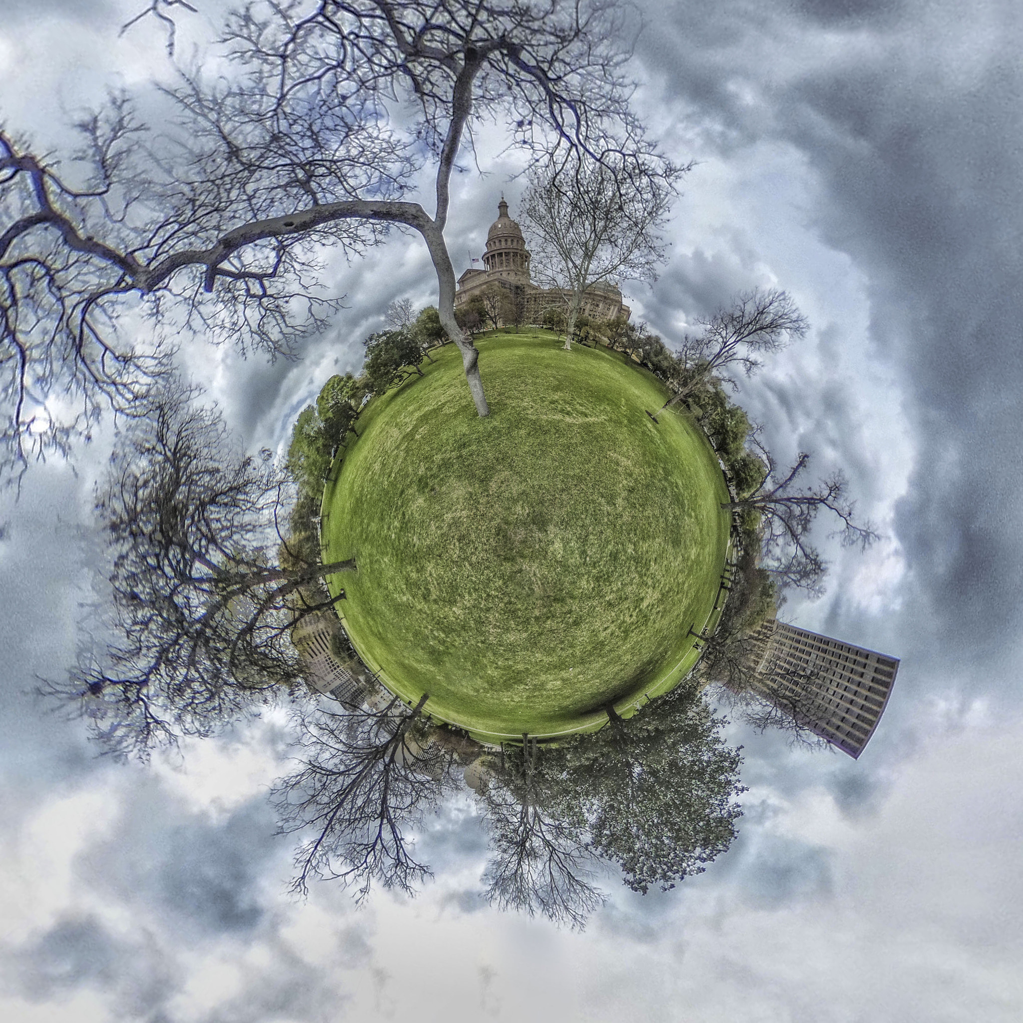 Ricoh Theta S sample photo. Texas capital photography
