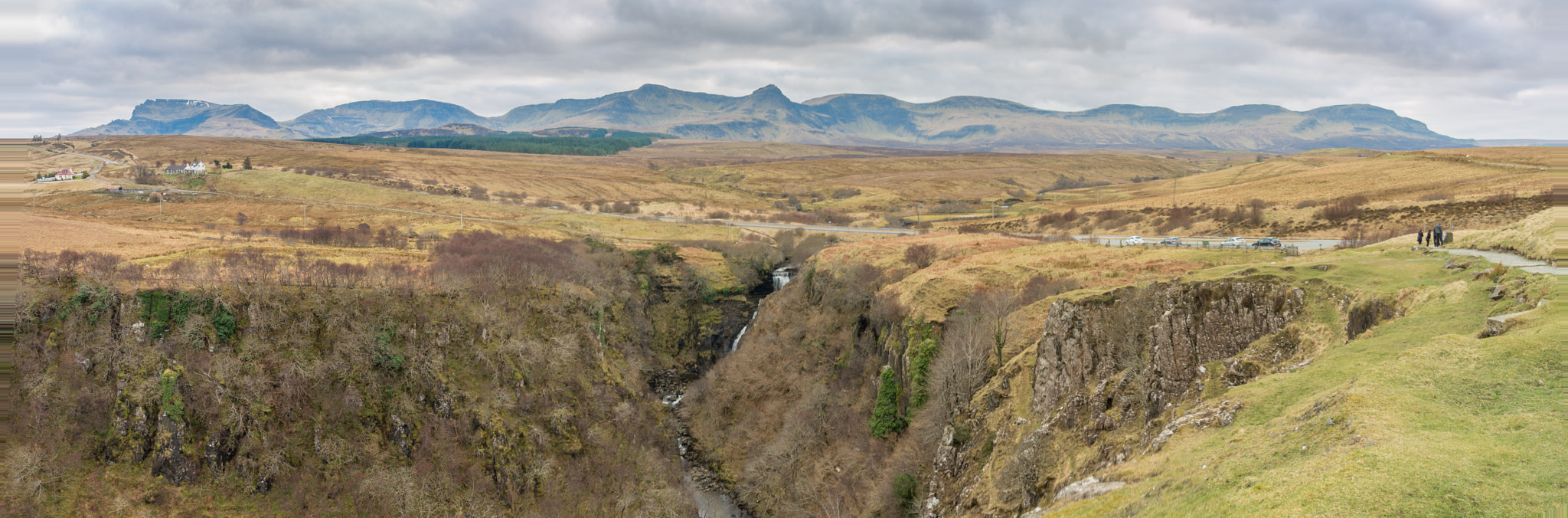 Pentax K-5 IIs sample photo. Waterfall landscape pano photography