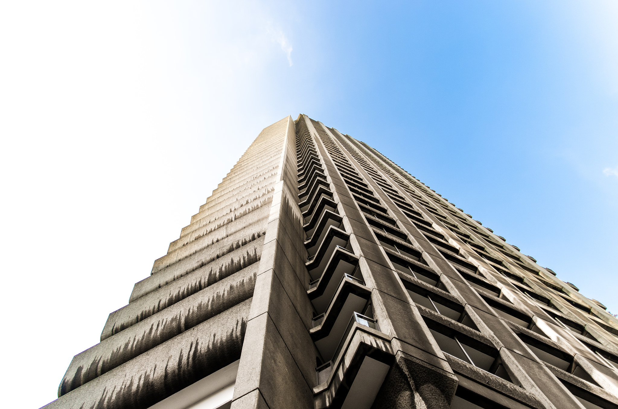 Sigma 17-70mm F2.8-4 DC Macro OS HSM | C sample photo. A tower at barbican in london photography