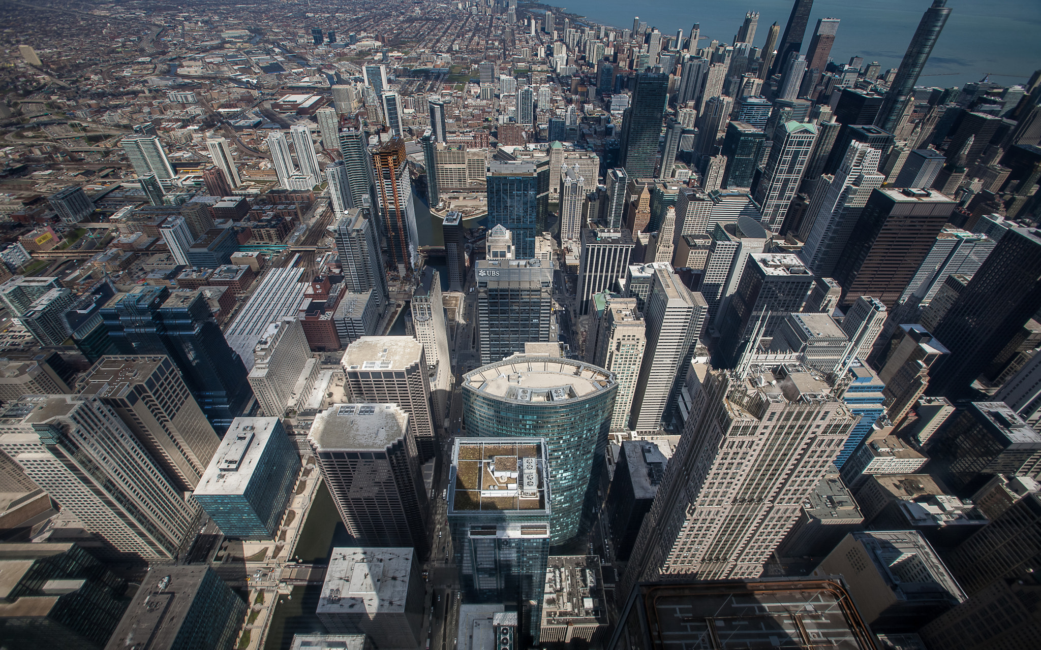 Canon EOS 5D + Canon EF 16-35mm F2.8L USM sample photo. North chicago cityscape from skydeck photography