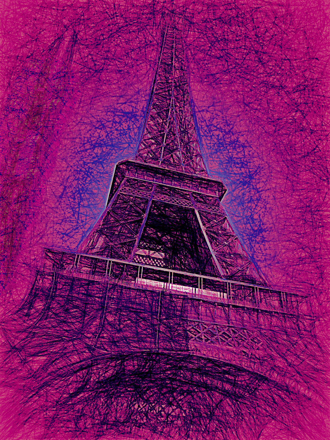 Kodak EASYSHARE C180 DIGITAL CAMERA sample photo. Eiffel tower - rebellious style photography