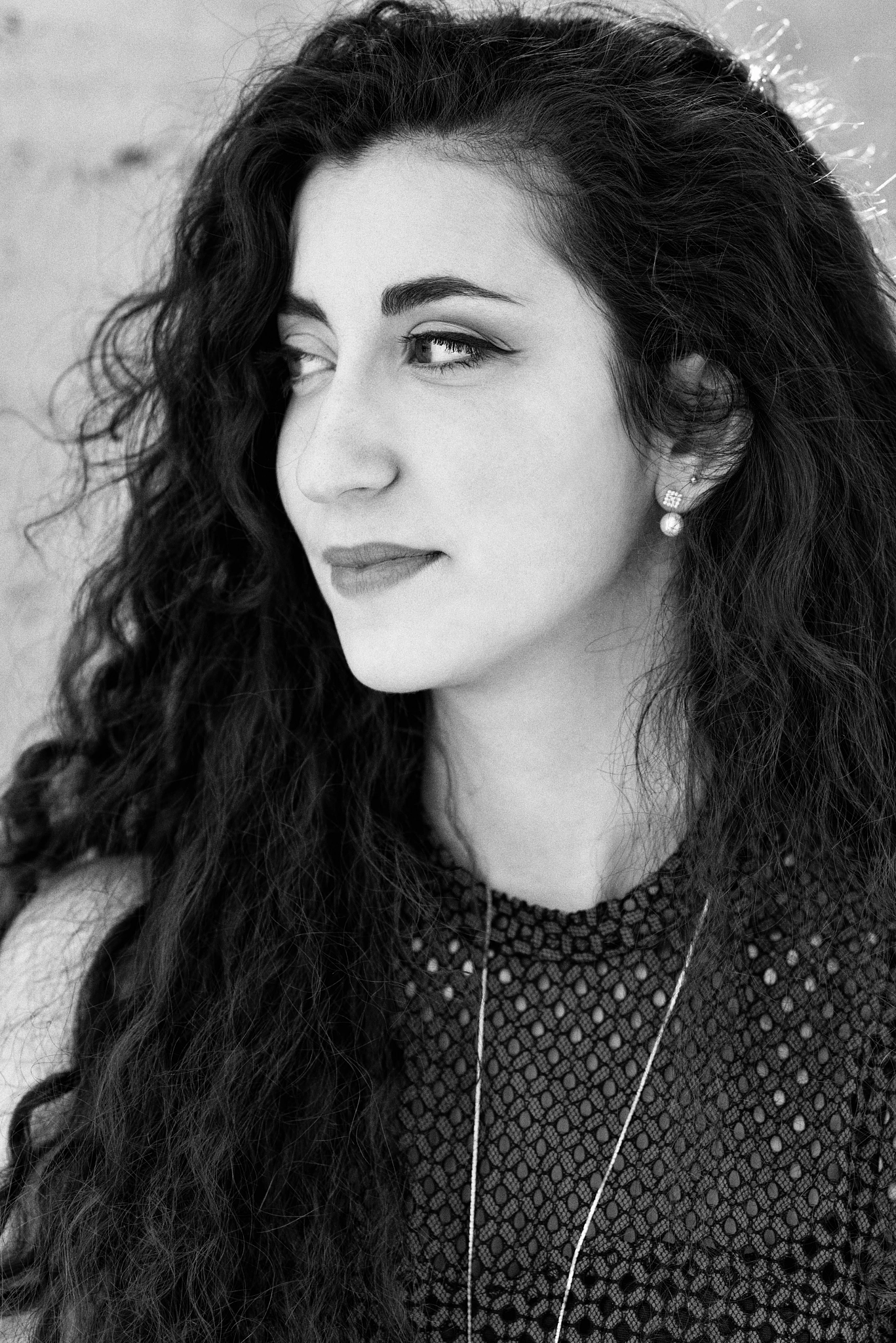 Nikon D610 + Nikon AF Nikkor 105mm F2D DC sample photo. Marta in black and white photography