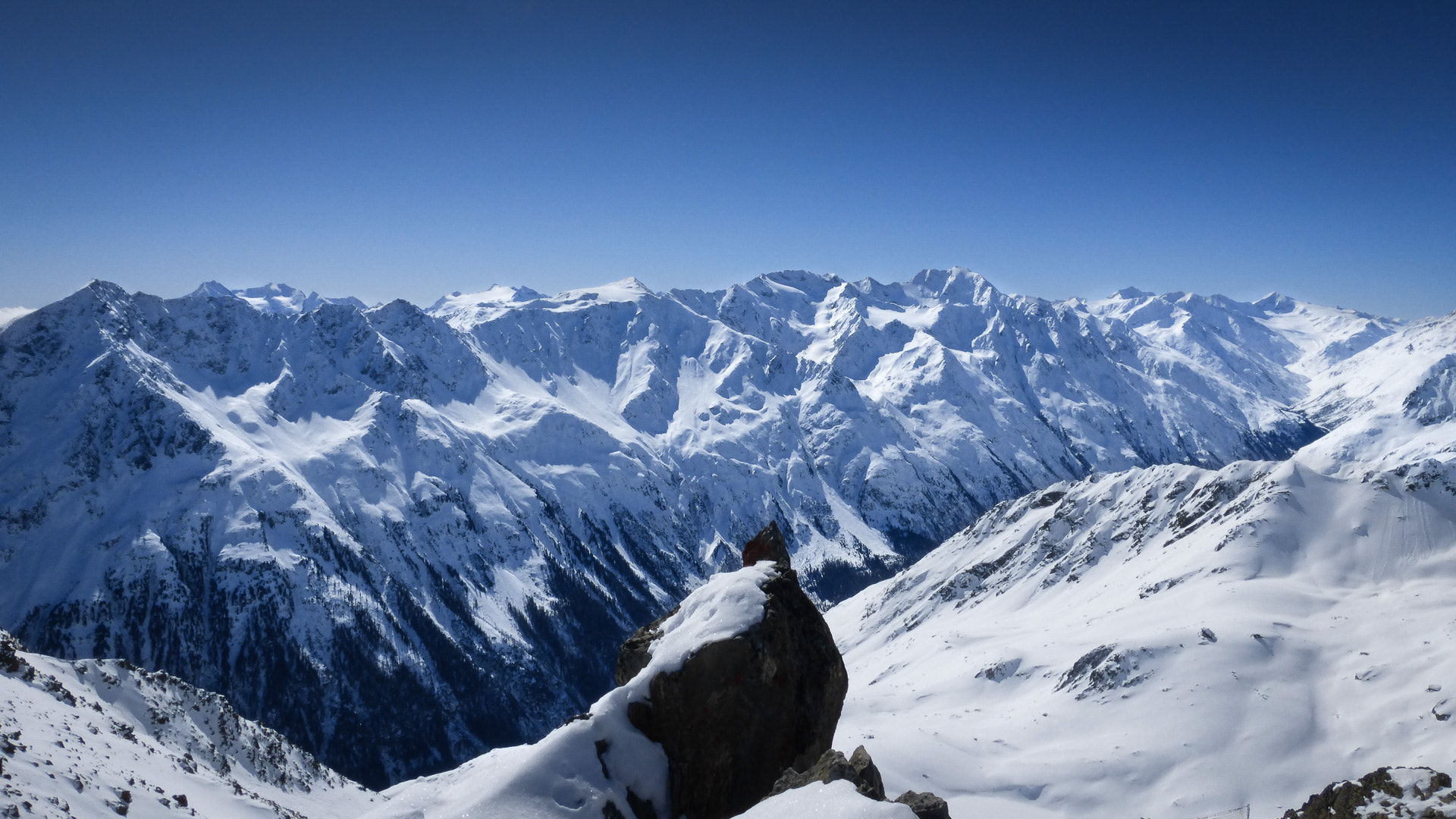 Panasonic DMC-TZ36 sample photo. Mountain panorama from gaislachkogl photography