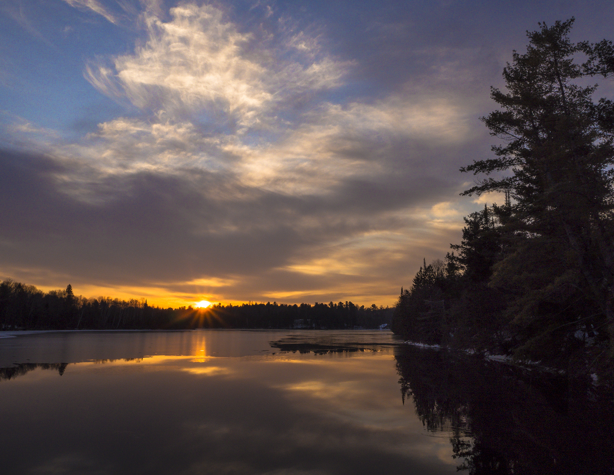 Olympus OM-D E-M10 II + OLYMPUS M.12mm F2.0 sample photo. Calabogie daybreak - ontario, canada photography