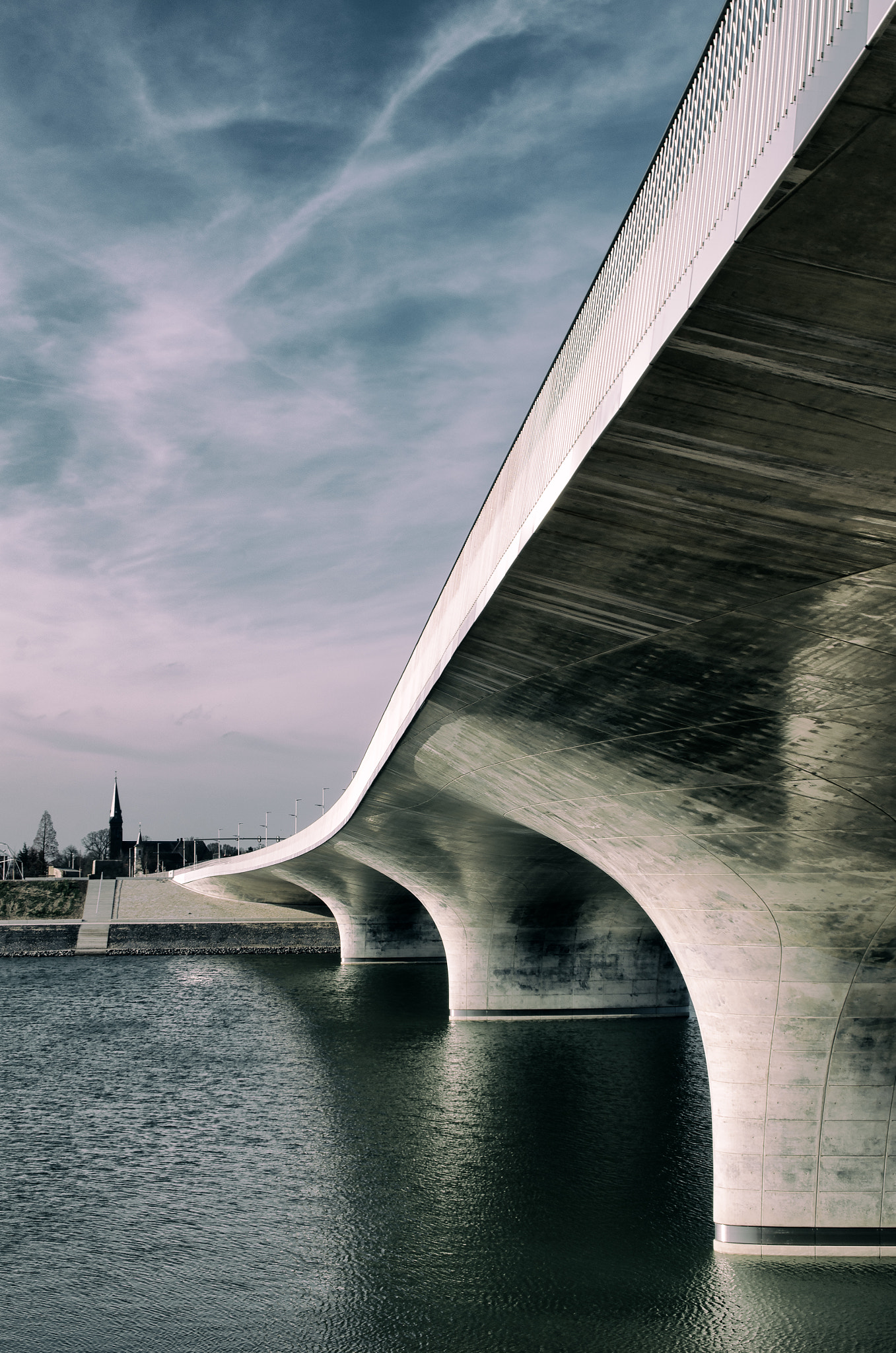 Pentax K-5 sample photo. Nijmegen bridge photography