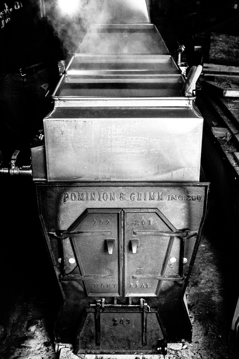 Pentax K200D sample photo. Boiling at the sugar shack photography