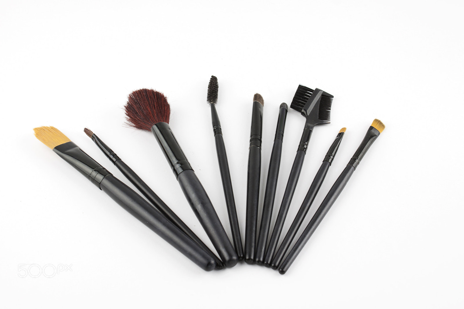 Canon EF-S 18-55mm F3.5-5.6 III sample photo. Makeup brushes and utensils photography